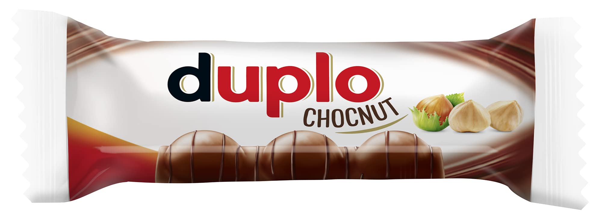 Duplo – Schokoriegel mit feiner Nugatcreme, knuspriger Waffel & zarter Vollmilchschokolade – Schmeckt knusperleicht – 1 Packung mit 10 Einzelriegeln (10 x 18,2 g)