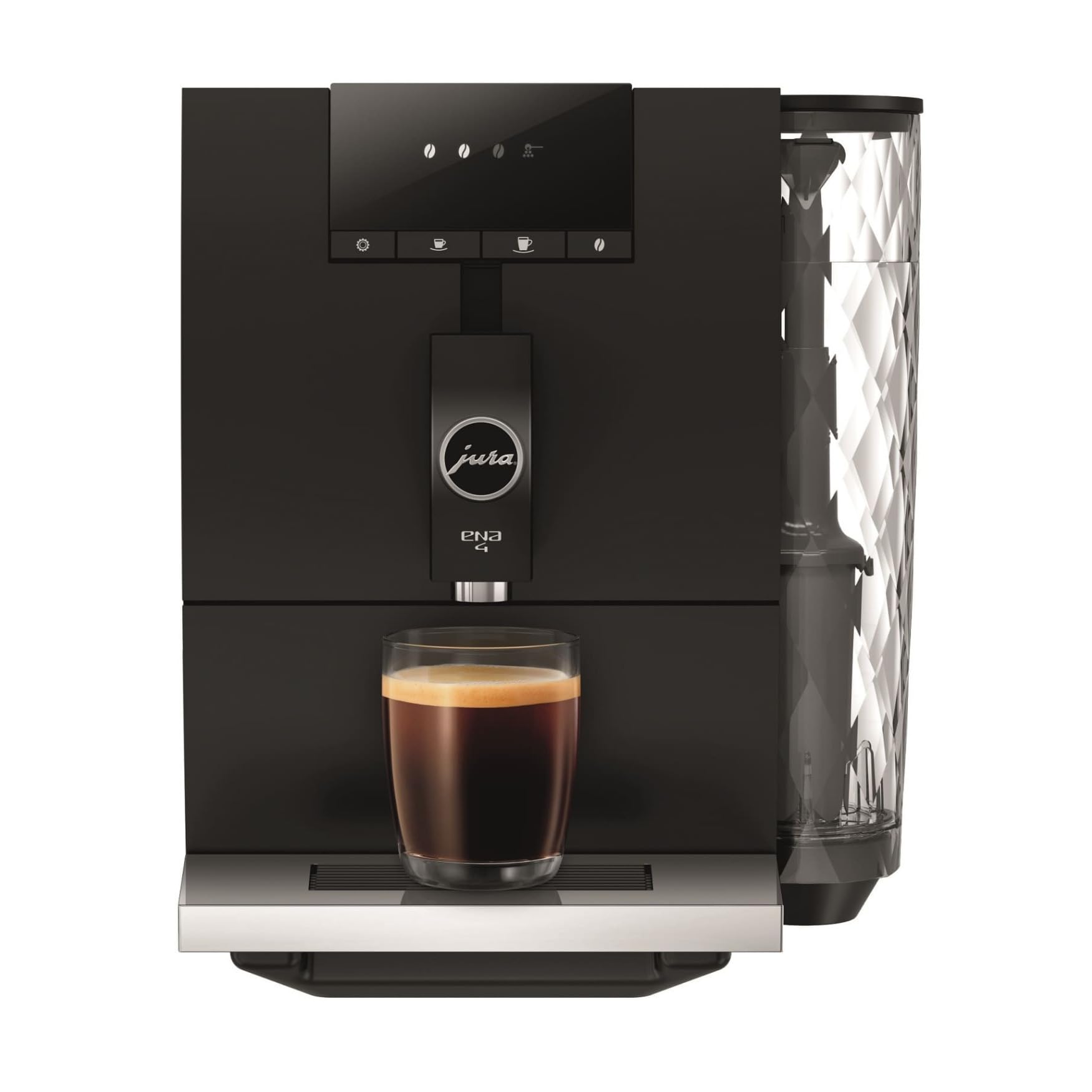 Jura ENA 4 Metropolitan Black Espresso Machine Bundle 3-Phase Cleaning Tablets Clearyl Smart+ Filter Cartridge Water Stabilizer (2-Pack) (4 Items)