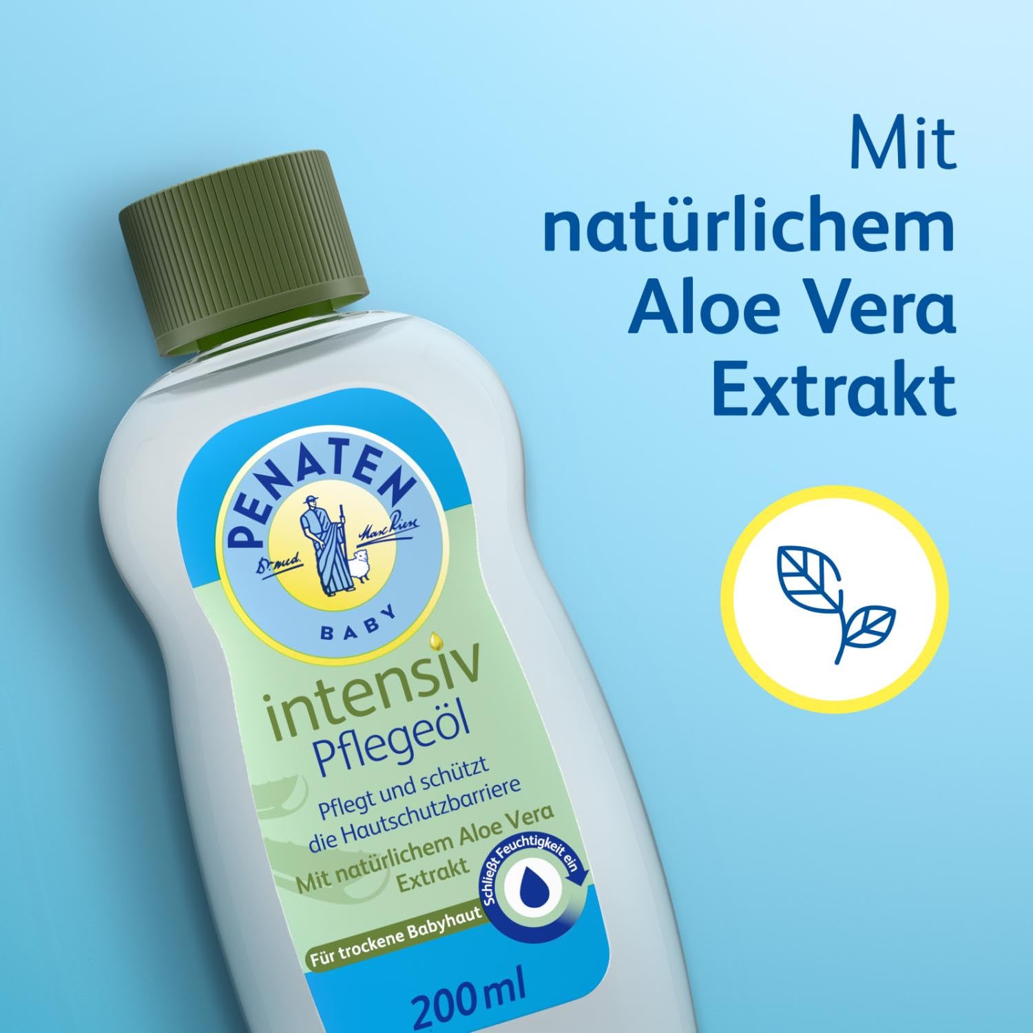 Penaten Pflegeöl 500ml, sanftes Baby Massageöl und Babyöl zur Pflege, Reinigung und Massage, ohne Parabene und Farbstoffe, für Neugeborene