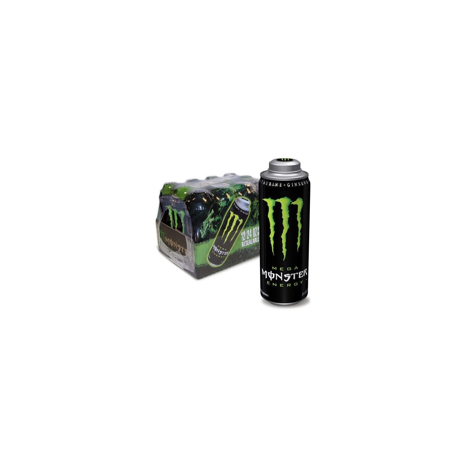 Monster Energy, Lo-Carb Monster, Low Carb Energy Drink, 16 Ounce | Pack of 15