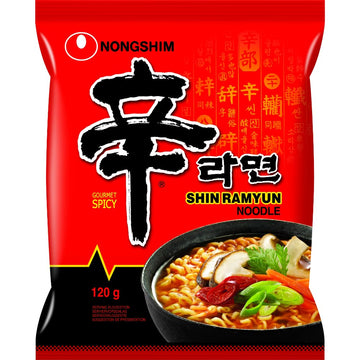 Nongshim - Instant Nudeln Shin Ramyun - Multipack (20 X 120 GR) - Produktdesign kann abweichen