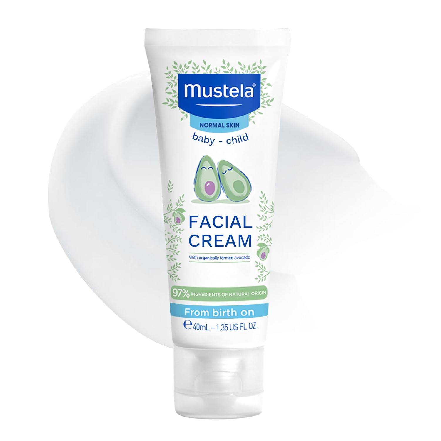 Mustela Hydra Bebe Gesichtscreme ab Geburt, 40 ml