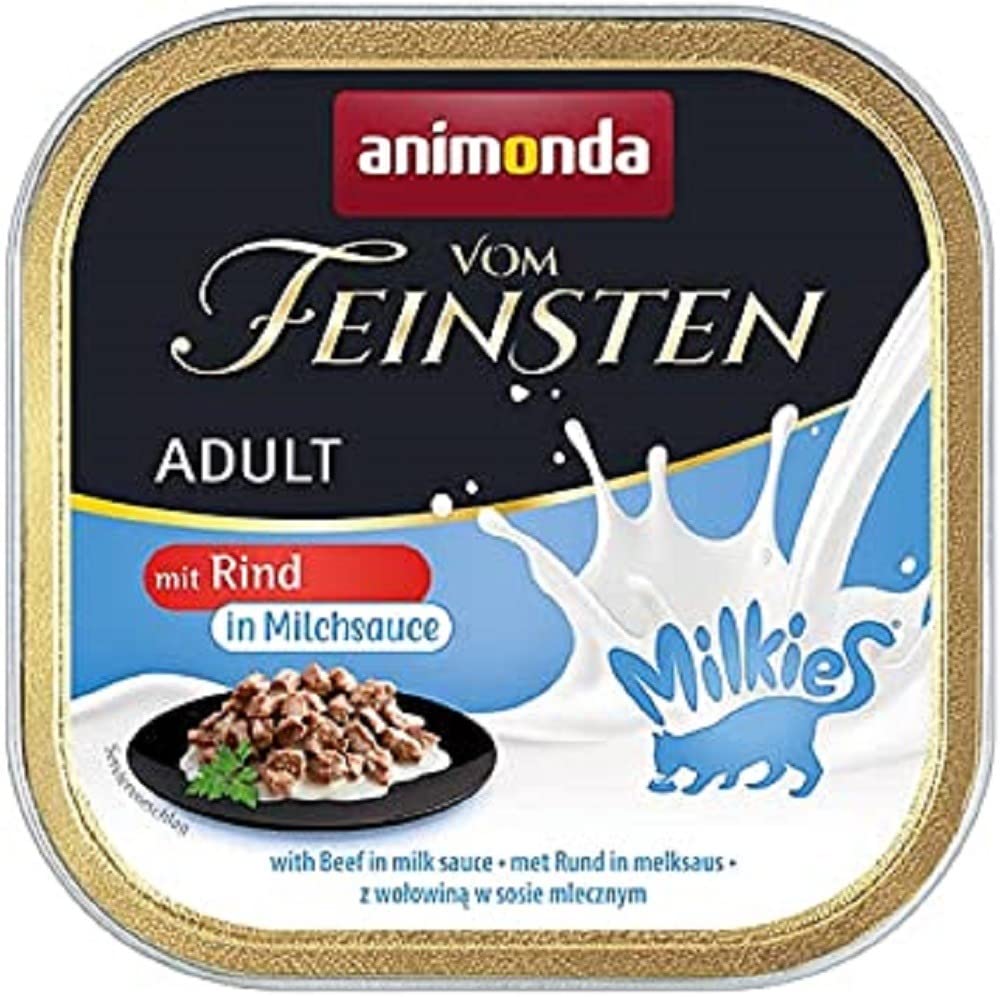 animonda Vom Feinsten Adult Vielfalt (32 x 100 g), Nassfutter für ausgewachsene Katzen, Katzenfutter ohne Getreide und Zucker, mit 100 % frischen, fleischlichen Zutaten