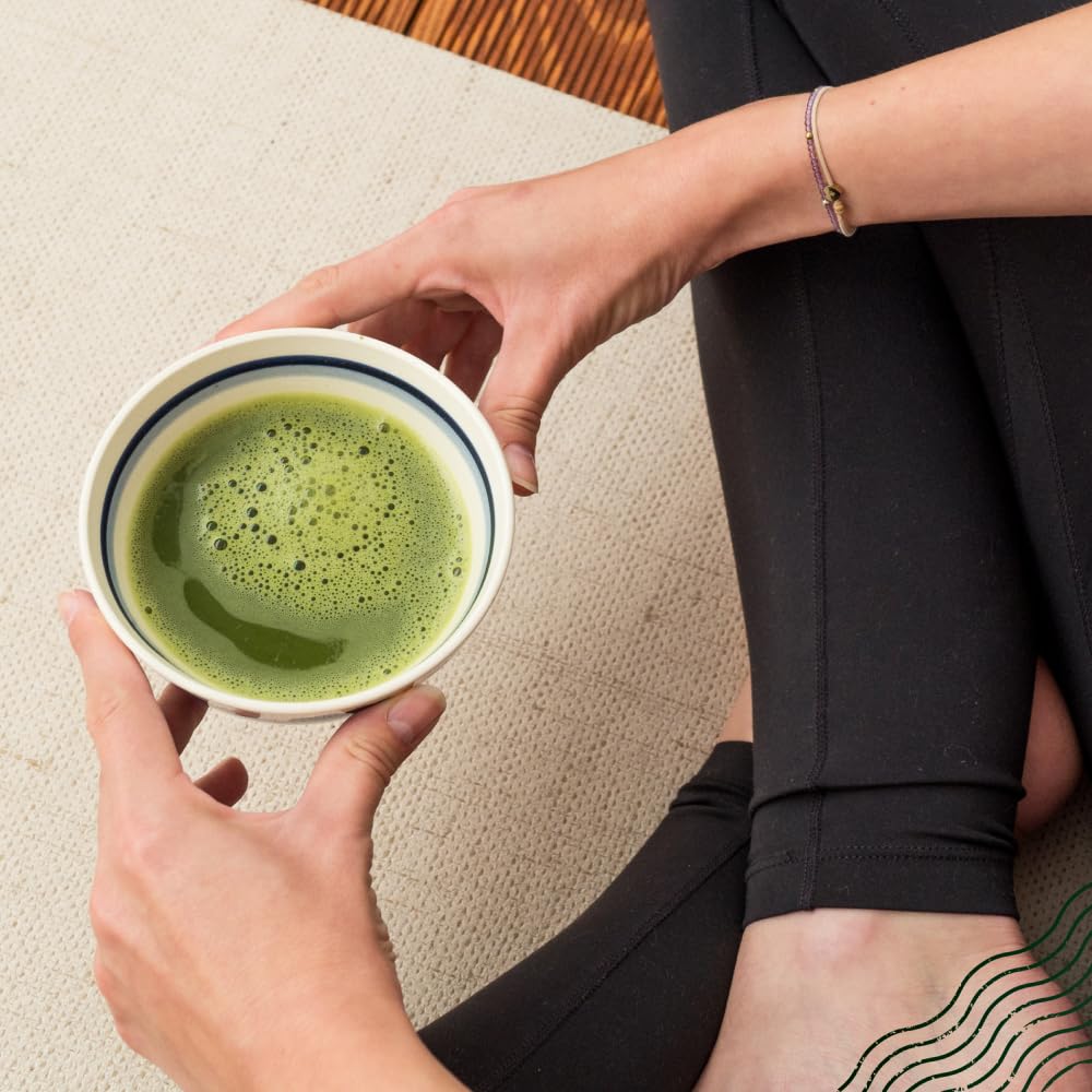 NaturaleBio Matcha Tee Pulver Bio - Premium-Qualität - 100g. Original Green Tea aus Japan. Japanischer ideal zum Trinken. Grüntee für Latte, Smoothies Getränk. Hergestellt in Uji, Kyoto.