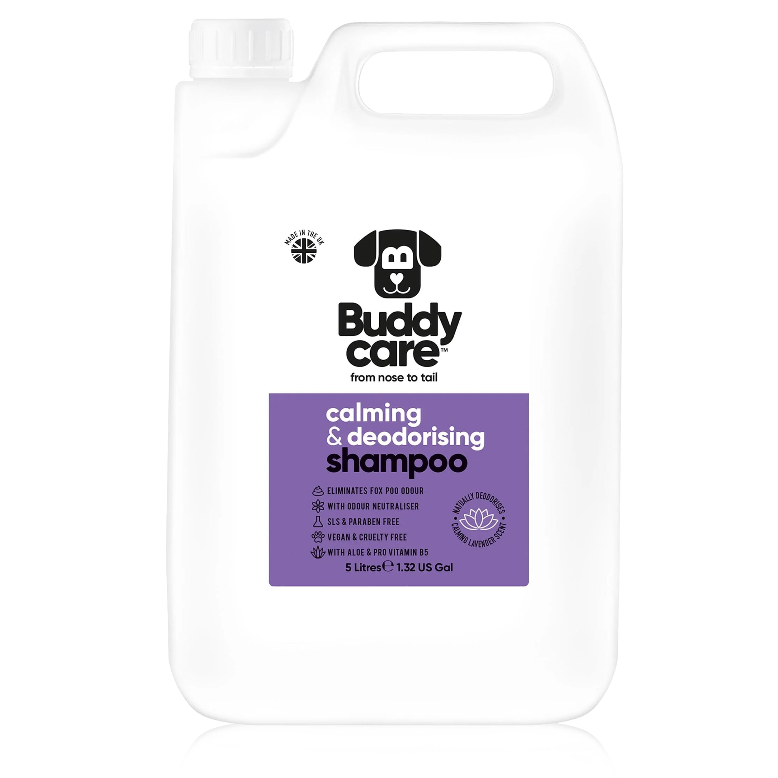2in1 Hundeshampoo und Conditioner von Buddycare (500ml) - Praktisches Hundeshampoo langhaar und welpen Shampoo Mit Aloe Vera und Pro-Vitamin B5 Rückfettendes Shampoo Für Alle Hunderassen