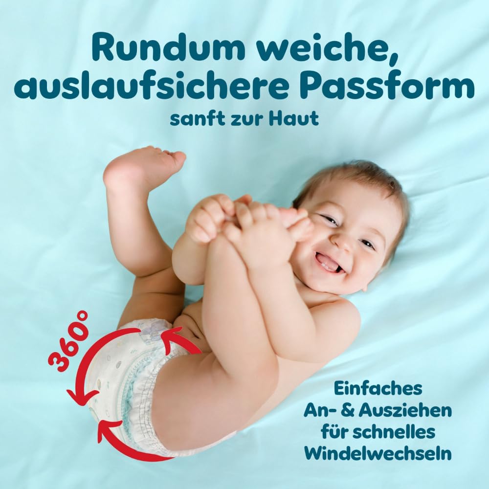 Pampers Premium Protection Größe 5, 152 Windeln, 11kg-16kg, unser Nr. 1 Haut- und Auslaufschutz