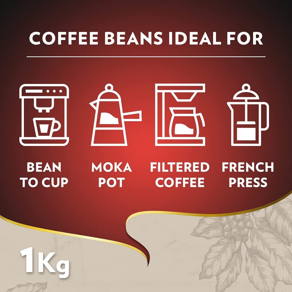 Lavazza, Espresso Barista Intenso, ganze Arabica und Robusta Kaffeebohnen, mit Kakao- und Holzaromen, für einen intensiven Kaffee, Intensität 9/10, mittlere Röstung, 1 kg Packung