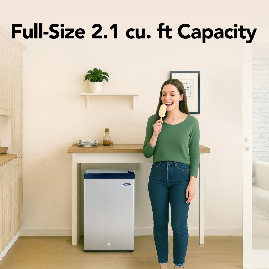 Whynter CUF-112SS Mini, Energy Star Rated Small Upright Freezer with Lock, Stainless Steel -1.1 Cubic Feet
