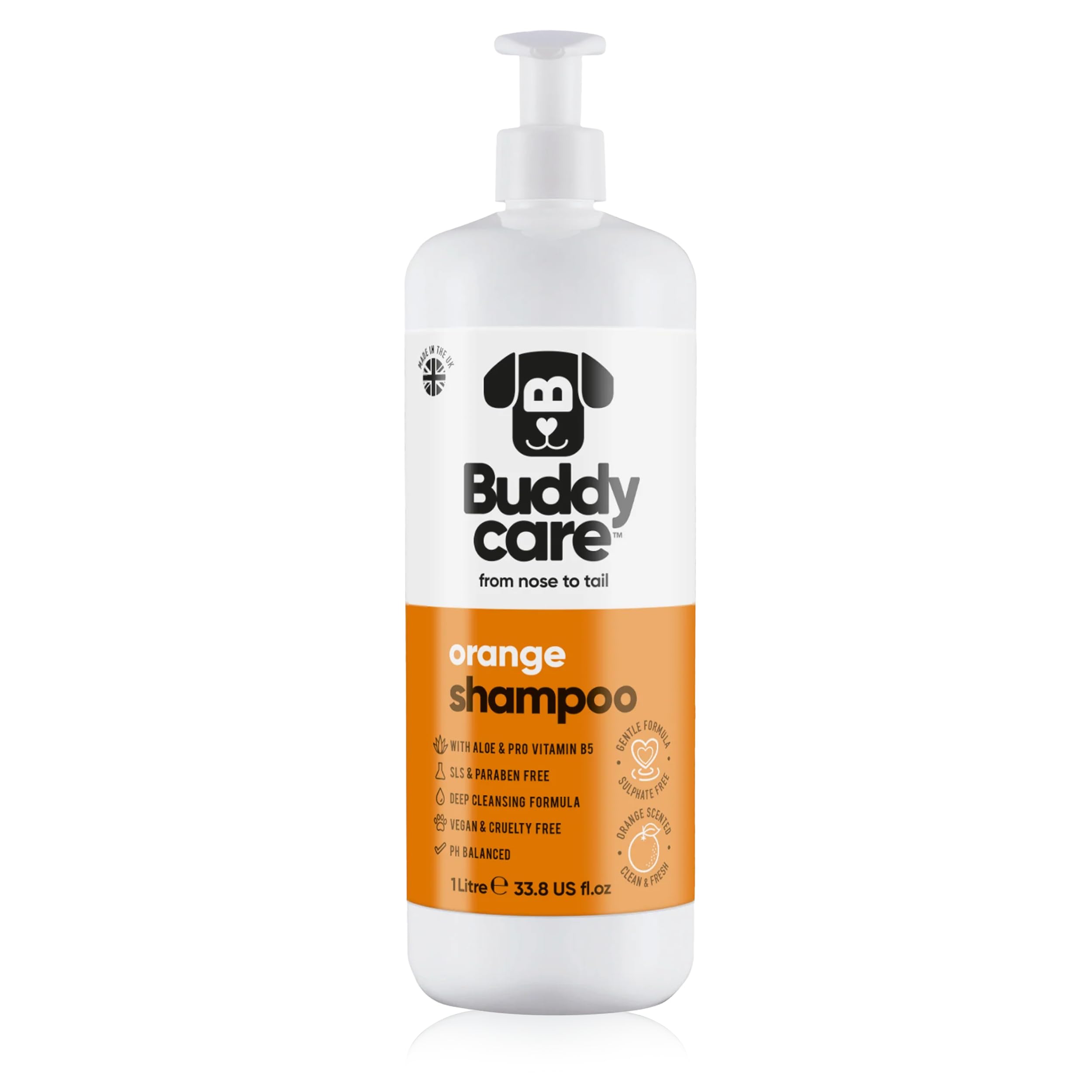 2in1 Hundeshampoo und Conditioner von Buddycare (500ml) - Praktisches Hundeshampoo langhaar und welpen Shampoo Mit Aloe Vera und Pro-Vitamin B5 Rückfettendes Shampoo Für Alle Hunderassen