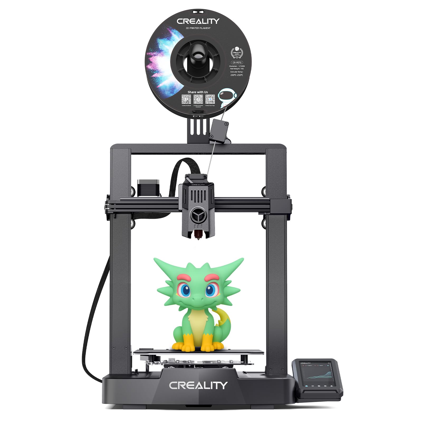 Creality Ender 3 V3 SE 3D Printer, 250mm/s High-Speed Desktop Printer, CR Touch Auto-Leveling, Sprite Direct Extruder, Dual Z-Axis, Auto-Load Filament, 8.66x8.66x9.84 Print Volume, Easy Assembly
