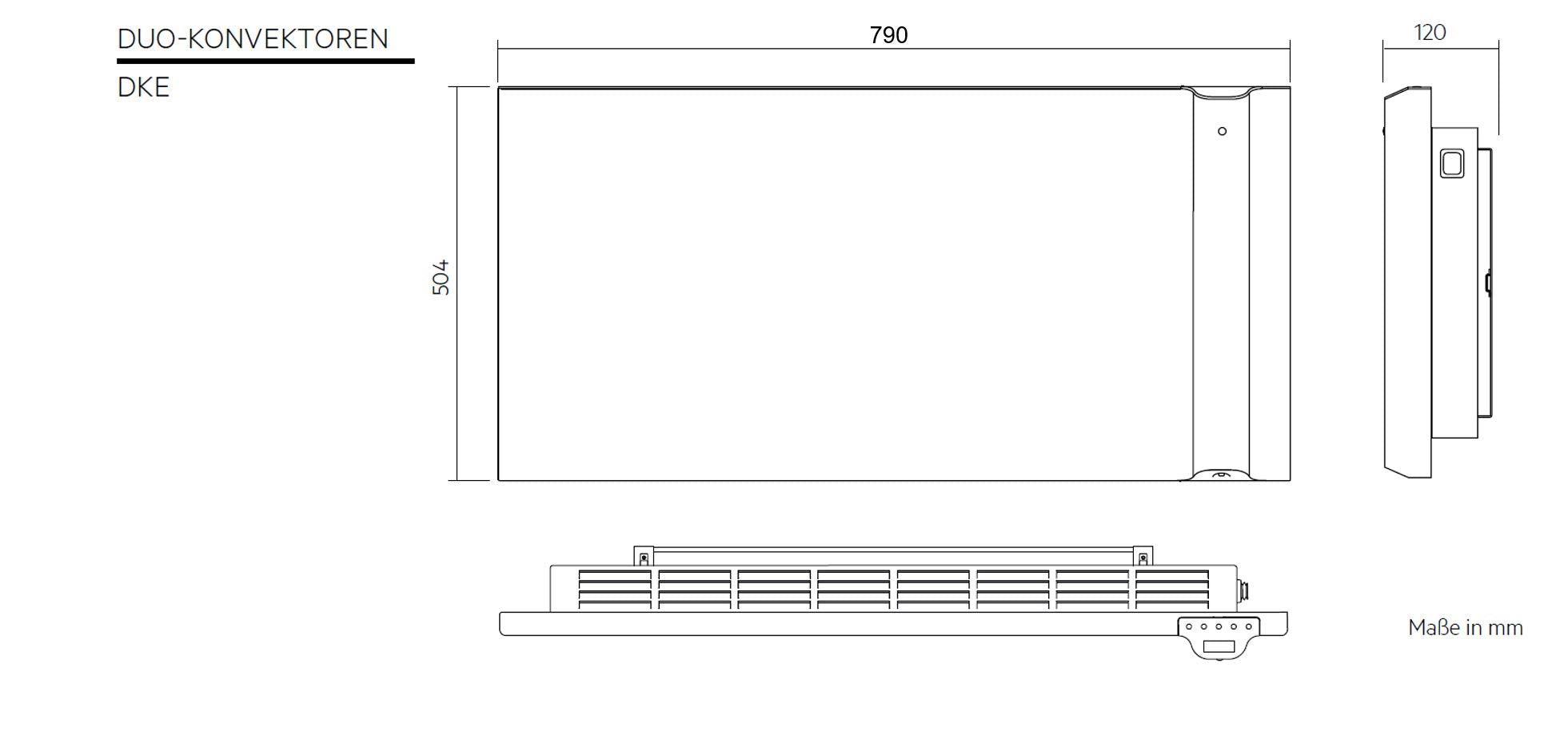 AEG Wandkonvektor WKL 505, Elektroheizung energiesparend, 500 W für ca. 6 m², LCD-Display, Wochenzeitschaltuhr, 236531