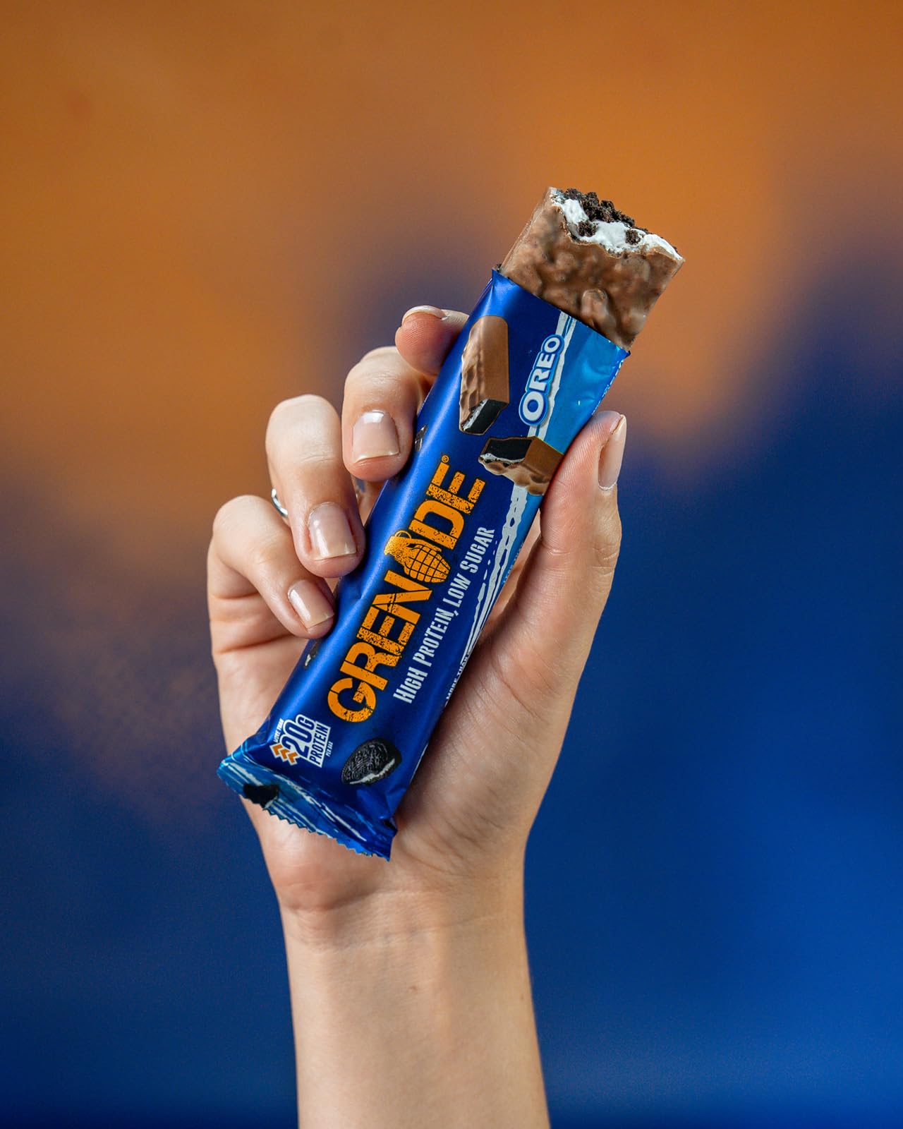Grenade Proteinriegel, OREO White – Proteinreich & Zuckerarm, 12 x 60 g
