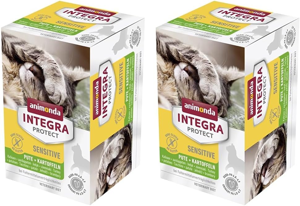 animonda INTEGRA PROTECT Sensitive Huhn Pur (16 x 100 g), Katzen Diätfutter bei Futtermittelallergie, sensitives Katzenfutter für allergische Katzen, Katzennassfutter ohne Getreide