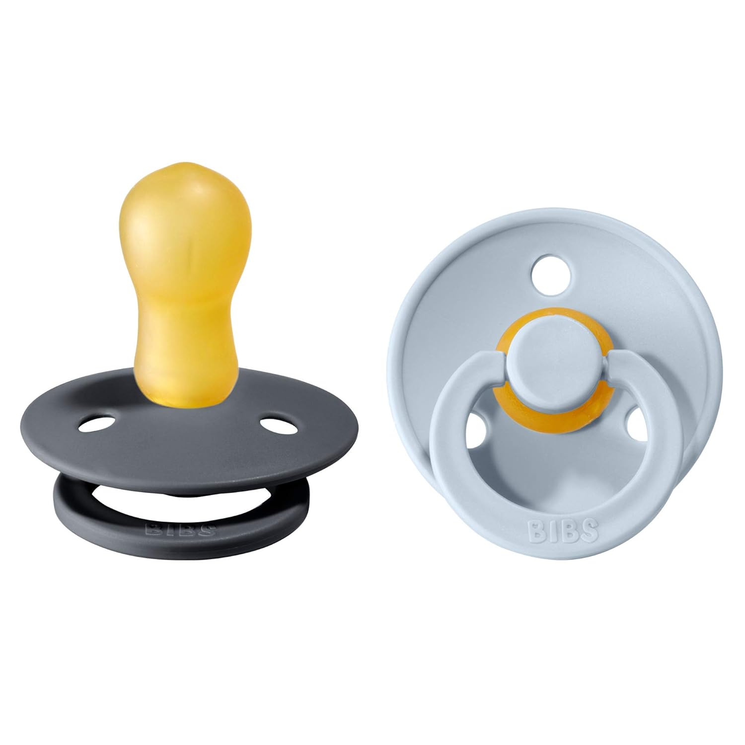 BIBS Colour Schnuller 2er-Pack, BPA-frei, Kirschform Nippel. Naturkautschuk/Latex, Hergestellt in Dänemark. Größe 1 | 0+ Monate | 2-Pack, Ivory/Sage