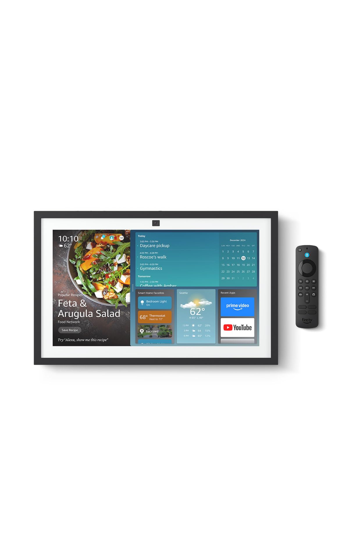 Amazon Echo Show 21 (newest model), Full HD 21" kitchen hub for home organization, with built-in Fire TV, Designed for Alexa+