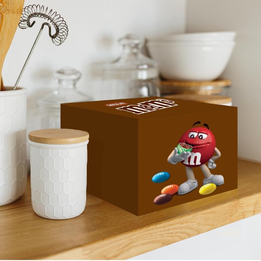M&M's Crispy, Schokoladen Großpackung, 24 x 36g, Knusprige Schokolinsen als Süßigkeiten, Schokoladen Geschenk (816g)