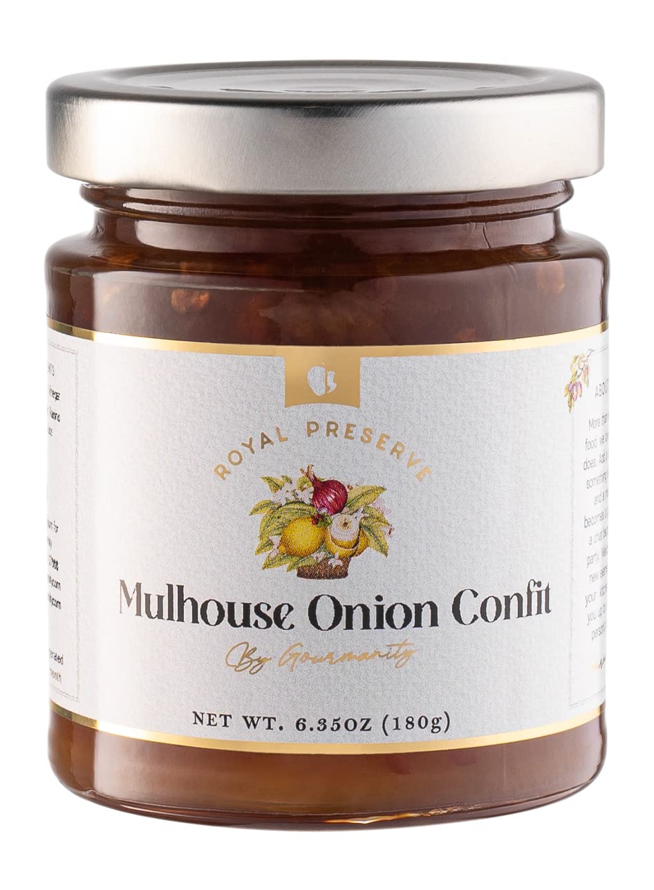 Gourmanity Savory Jam Gift Set, Full Repertoire of Royal Preserve Confits, Onion Jam, Lingonberry Jam & Mango Chutney, All Natural, Non-GMO, Product of Belgium, 6.35oz (Pack of 3)