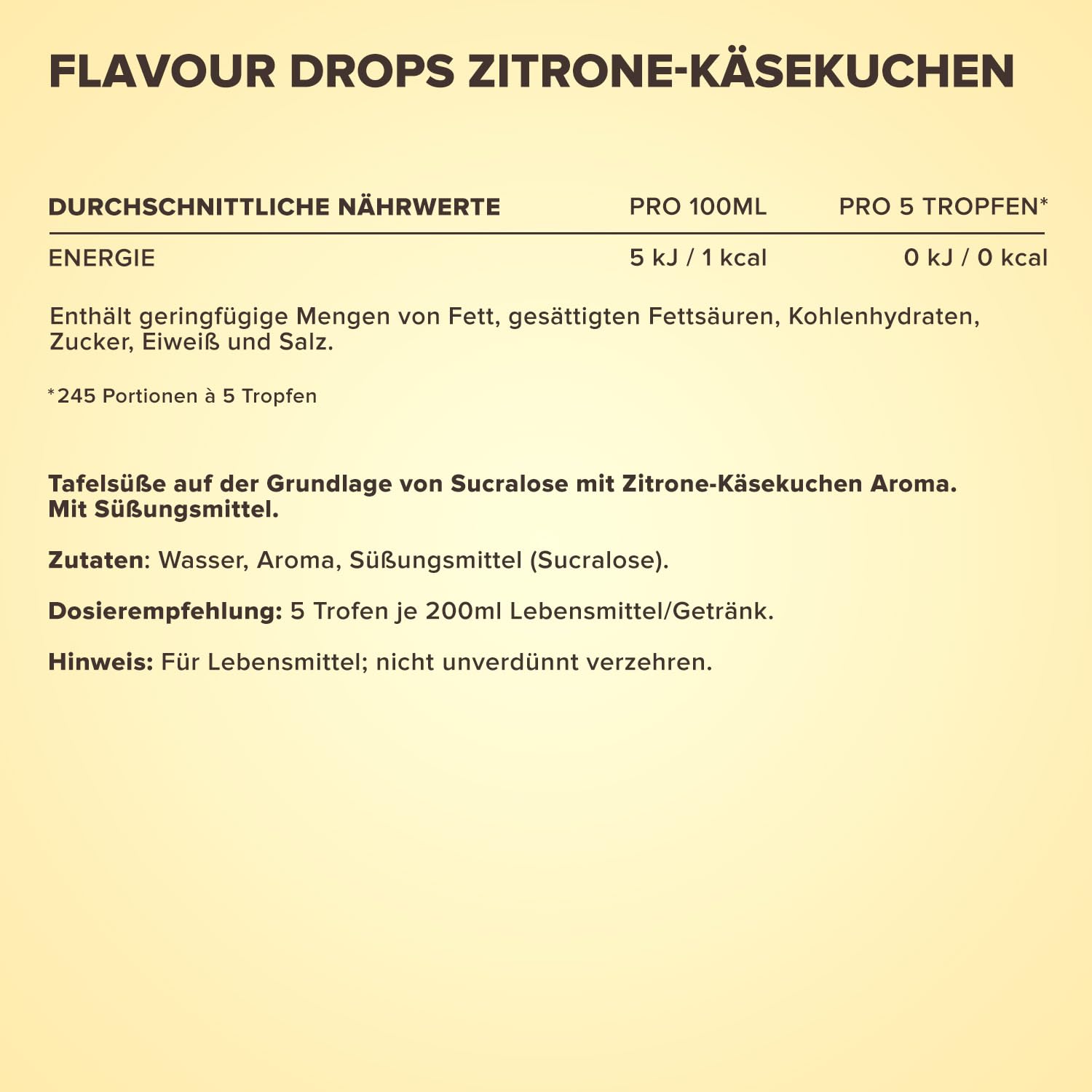 IronMaxx Flavour Drops - Vanilla 50ml | kalorienfrei & zuckerfrei | vegane Aromatropfen zum süßen von Lebensmitteln | praktischer Tropfer-Verschluss