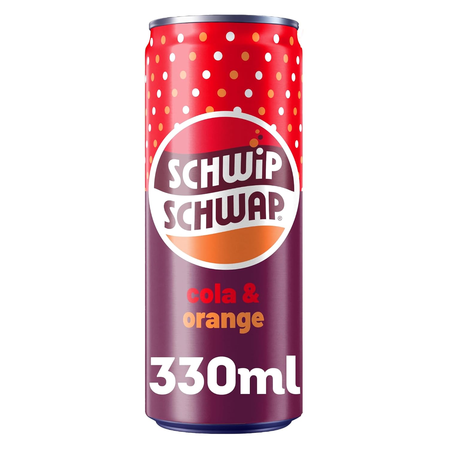 SCHWIPSCHWAP, Das Original – Koffeinhaltiges Cola-Erfrischungsgetränk mit Orange, EINWEG Dose (24 x 0.33 l)