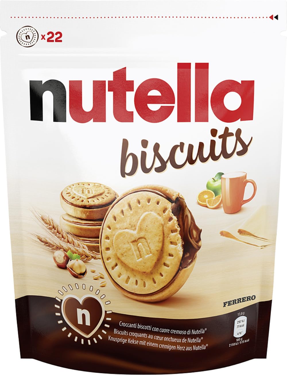 nutella - Nuss-Nougat-Creme, 1 Glas mit 750g, leckere Haselnuss-Schoko-Creme als Aufstrich oder für Rezepte