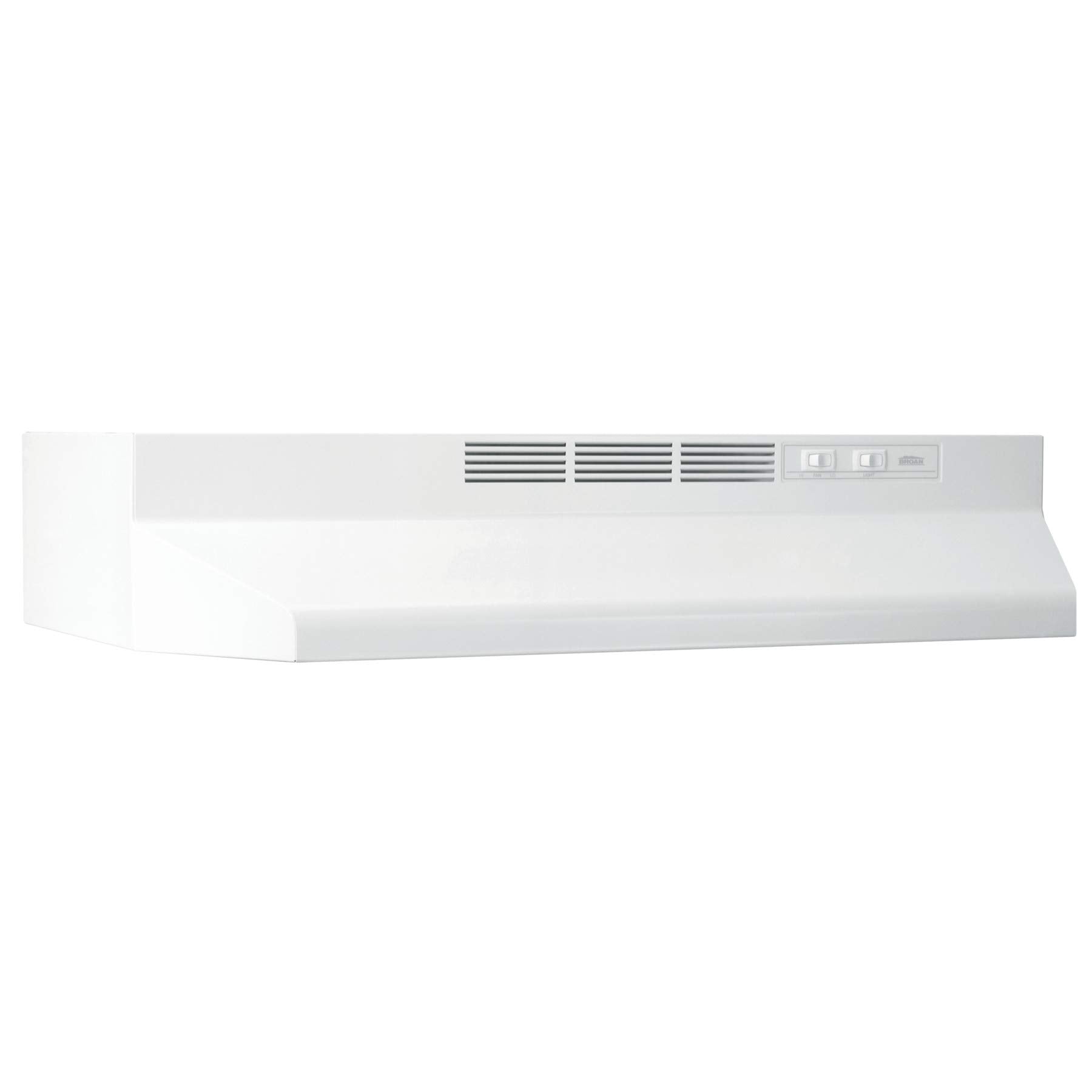 Broan-NuTone 413001 Non-Ducted Ductless Range Hood with Lights Exhaust Fan for Under Cabinet, 30-Inch, White
