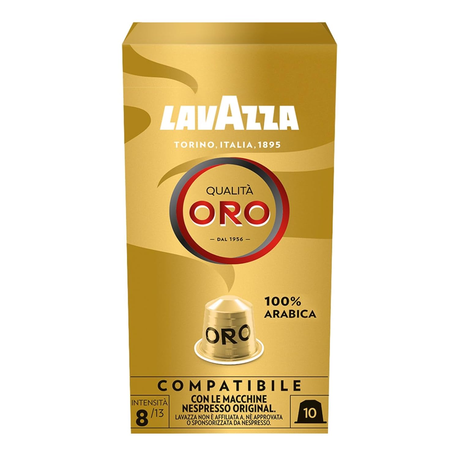 Lavazza Espresso Qualita Rossa , vollmundiger und ausgewogener Espresso, 30 Kapseln, Nespresso kompatibel