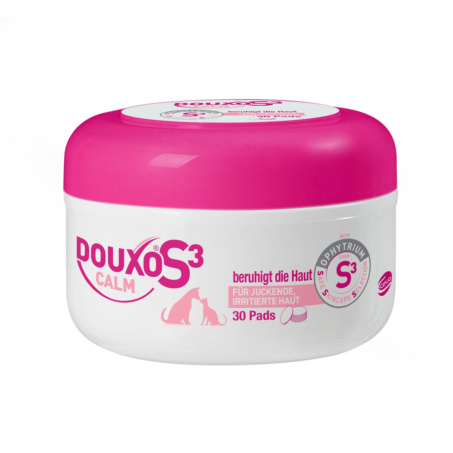 DOUXO S3 Calm Mousse | für Hunde & Katzen | Schaum Pflege für juckende, gereizte & empfindliche Haut | Hautberuhigend & Feuchtigkeitsspendend | ideal für Allergiker & allergische Tiere | 150 ml