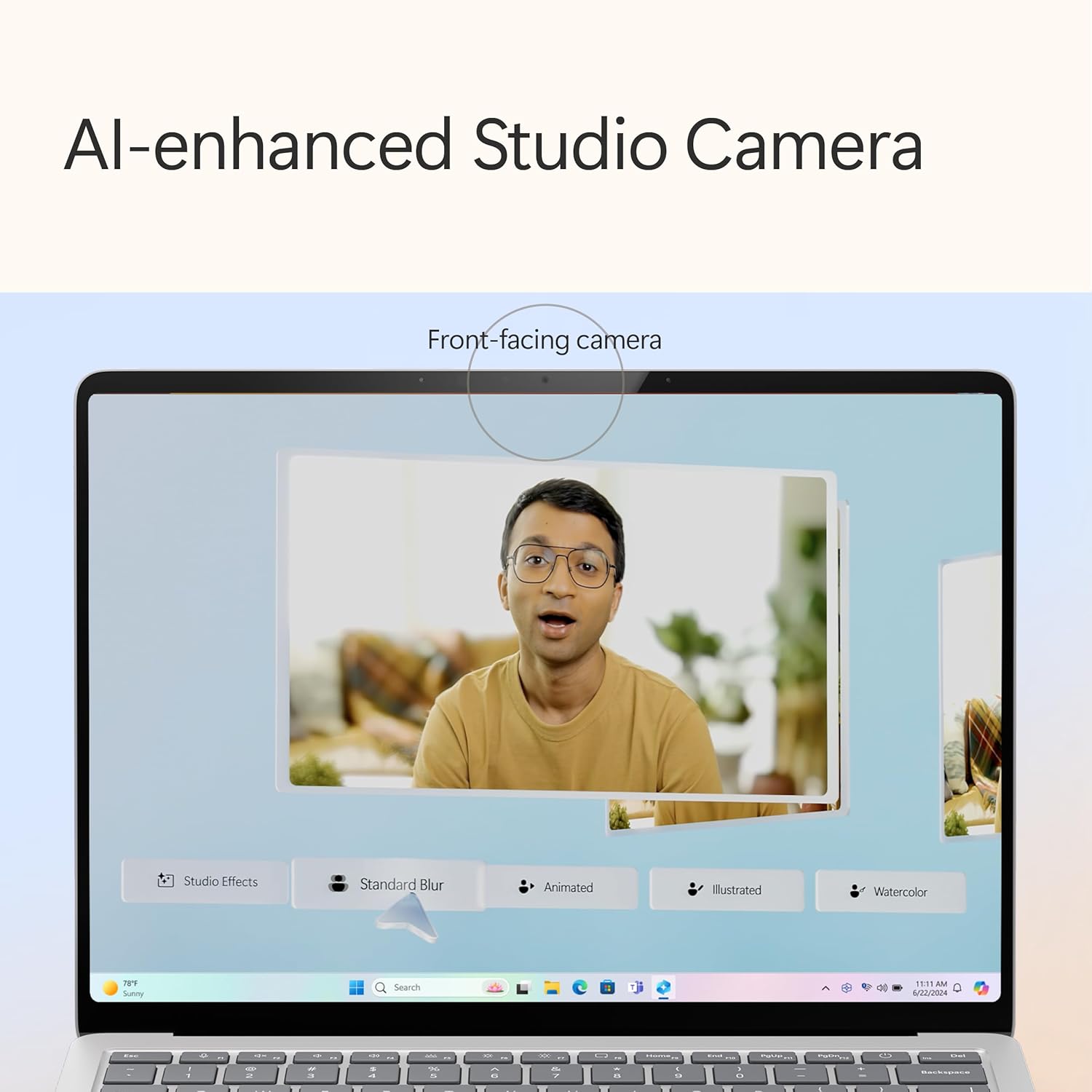 Microsoft Surface Laptop (2024), Windows 11 Copilot+ PC, 13.8" Touchscreen Display, Snapdragon X Elite (12 core), 16GB RAM, 1TB SSD Storage, Platinum