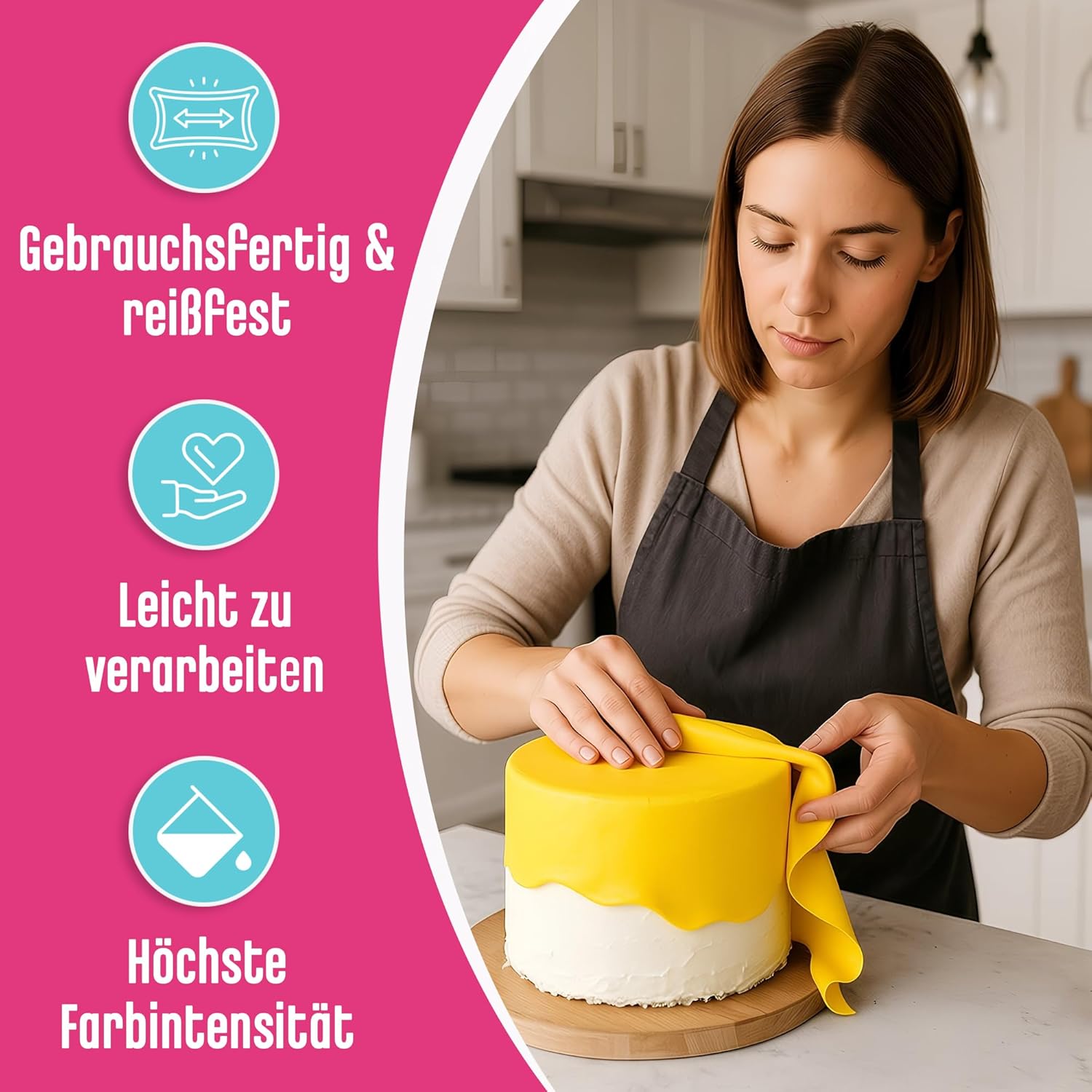 Decocino Fondant, Weiss, 250 g (1er Pack)