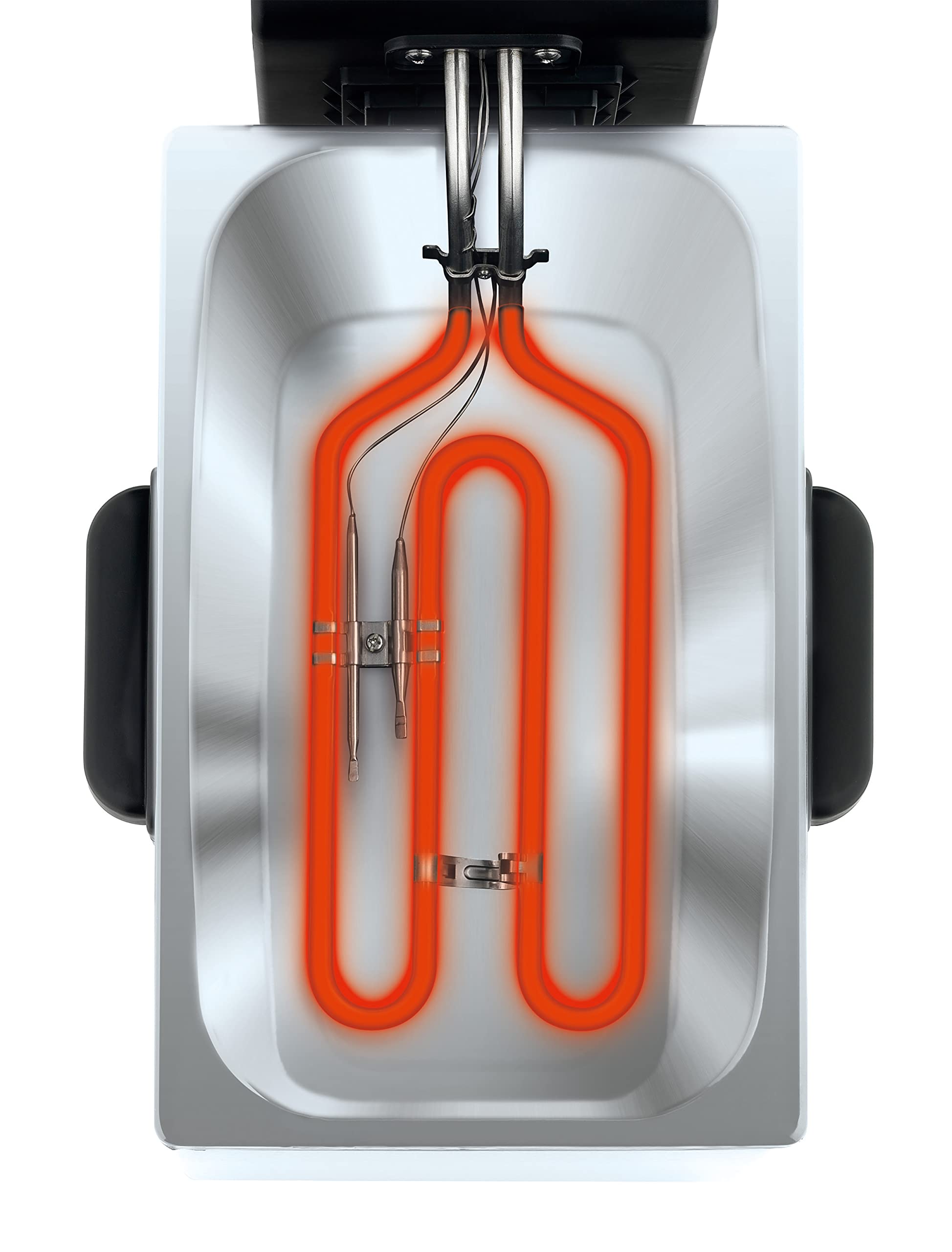Tefal Oleoclean Pro Fritteuse 3,5L für knusprige Pommes, 2300W Edelstahl Friteuse mit Öl-Filterung, Herausnehmbarer Ölbehälter 1,2kg, Timer & Thermostat, Spülmaschinenfest, Schwarz/Edelstahl