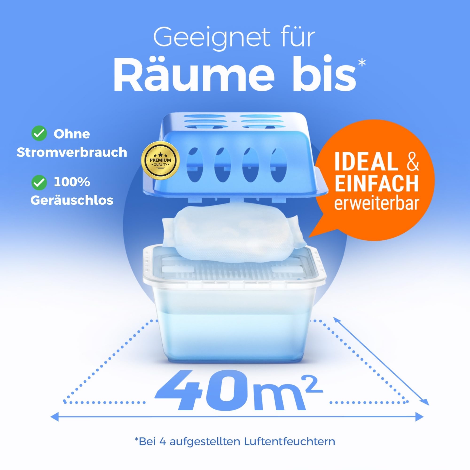 Idelia® 10x Luftentfeuchter Granulat 400g (Sparvorteils 10er Set Luftentfeuchter Nachfüllpack's) I Entfeuchter Nachfüllpack (Schimmel- und Geruchsschutz)