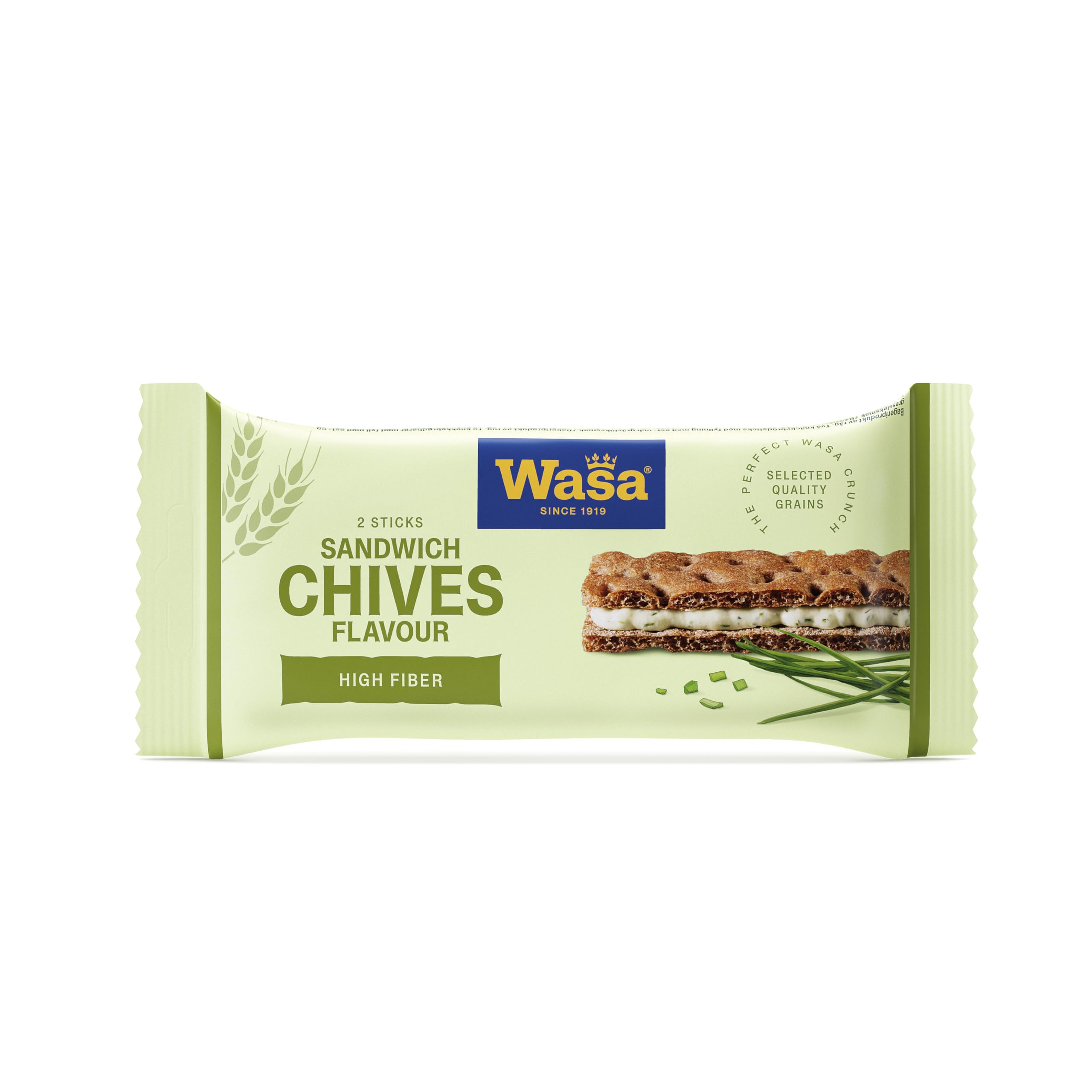 Wasa Knäckebrot Sandwich Tomato & Basil 40g I Knäckebrot-Snack aus Weizenmehl mit einer Füllung aus Käse, Getrockneten Tomaten & Basilikum, je 2 Sticks, Perfekt für unterwegs