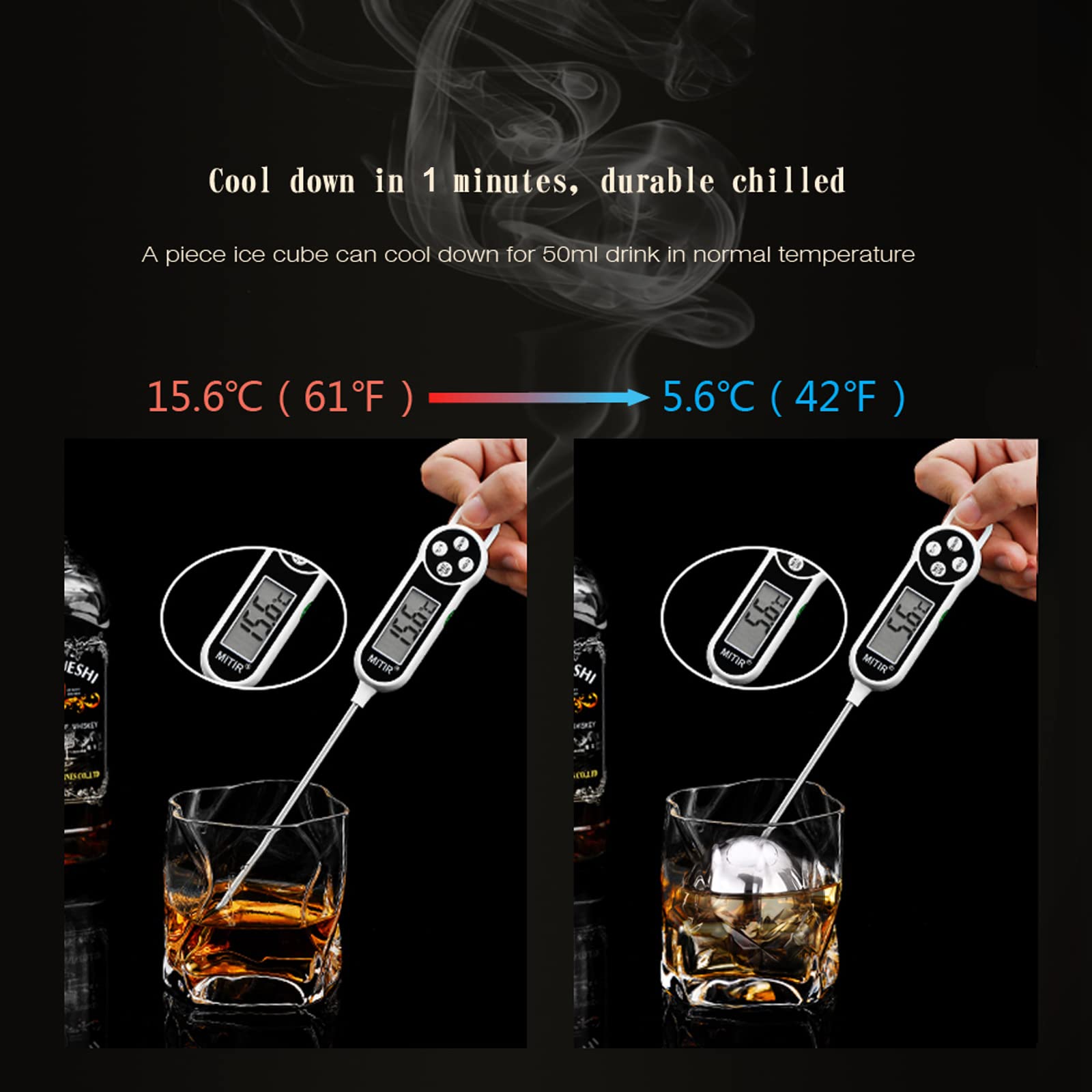 Geschenke für Männer Vatertagsgeschenke - Bullet Eiswürfel Edelstahl Wiederverwendbare Metall Whisky Steine für Jahrestag Und Geburtstag Personalisierte Geschenk für Ihn Ehemann Papa Freund (8Stück)