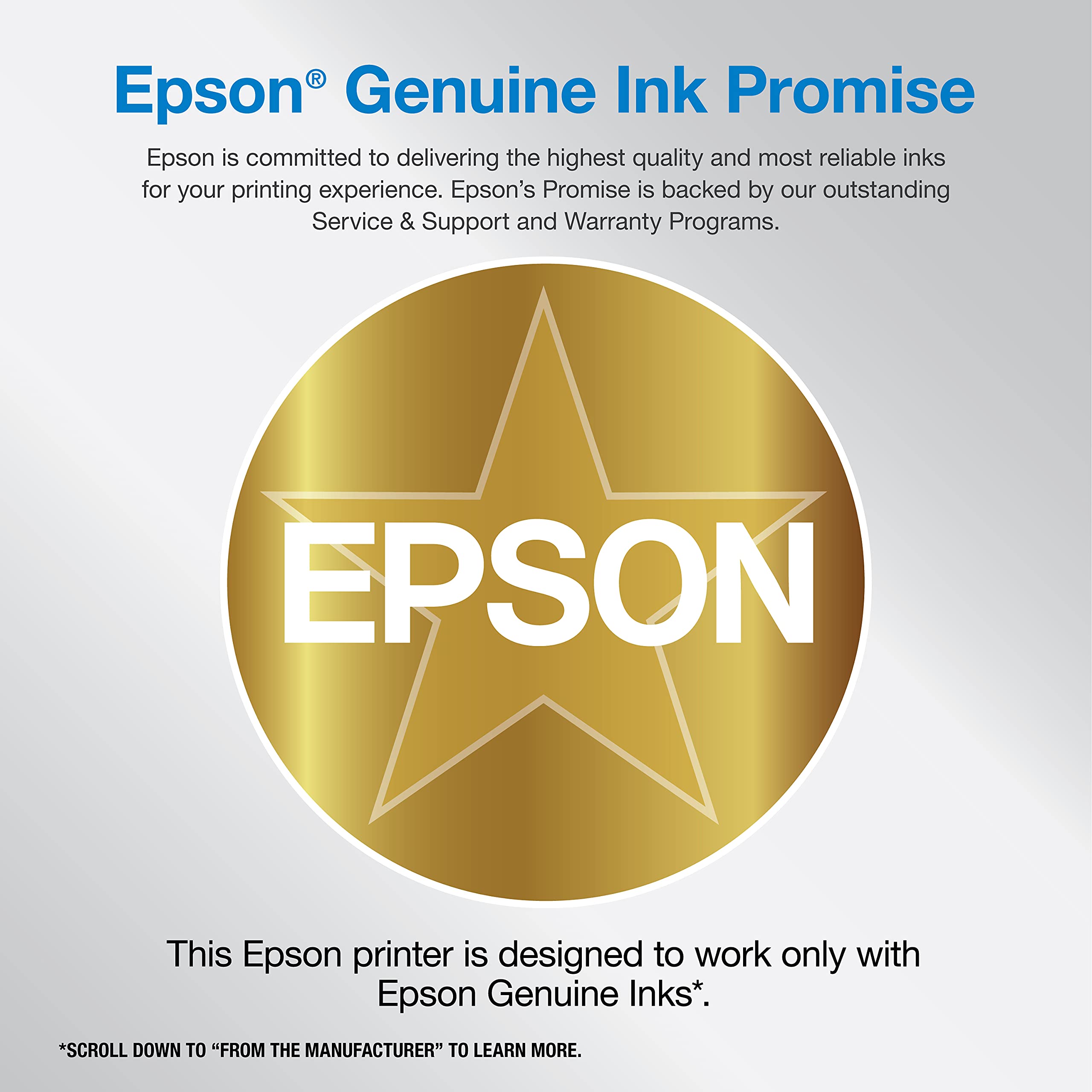 Epson Workforce Pro WF-7840 Wireless All-in-One Wide-Format Printer with Auto 2-Sided Print up to 13" x 19", Copy, Scan and Fax, 50-Page ADF, 500-sheet Paper Capacity, 4.3" Screen