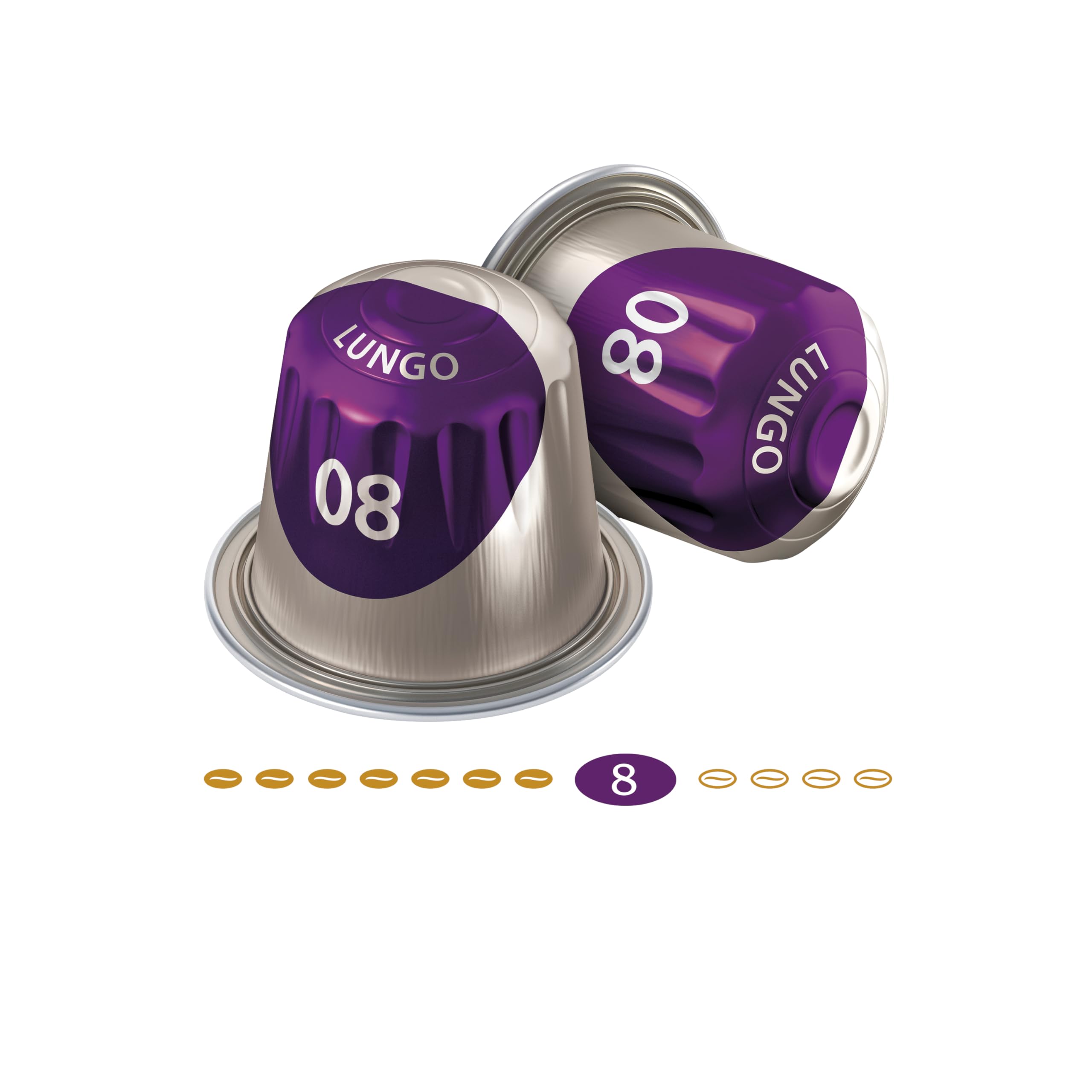 Jacobs Kaffeekapseln Lungo Intenso, Intensität 8/12, 10 x 20 Getränke, Nespresso* kompatible Kaffee Kapseln, 200 Kapseln