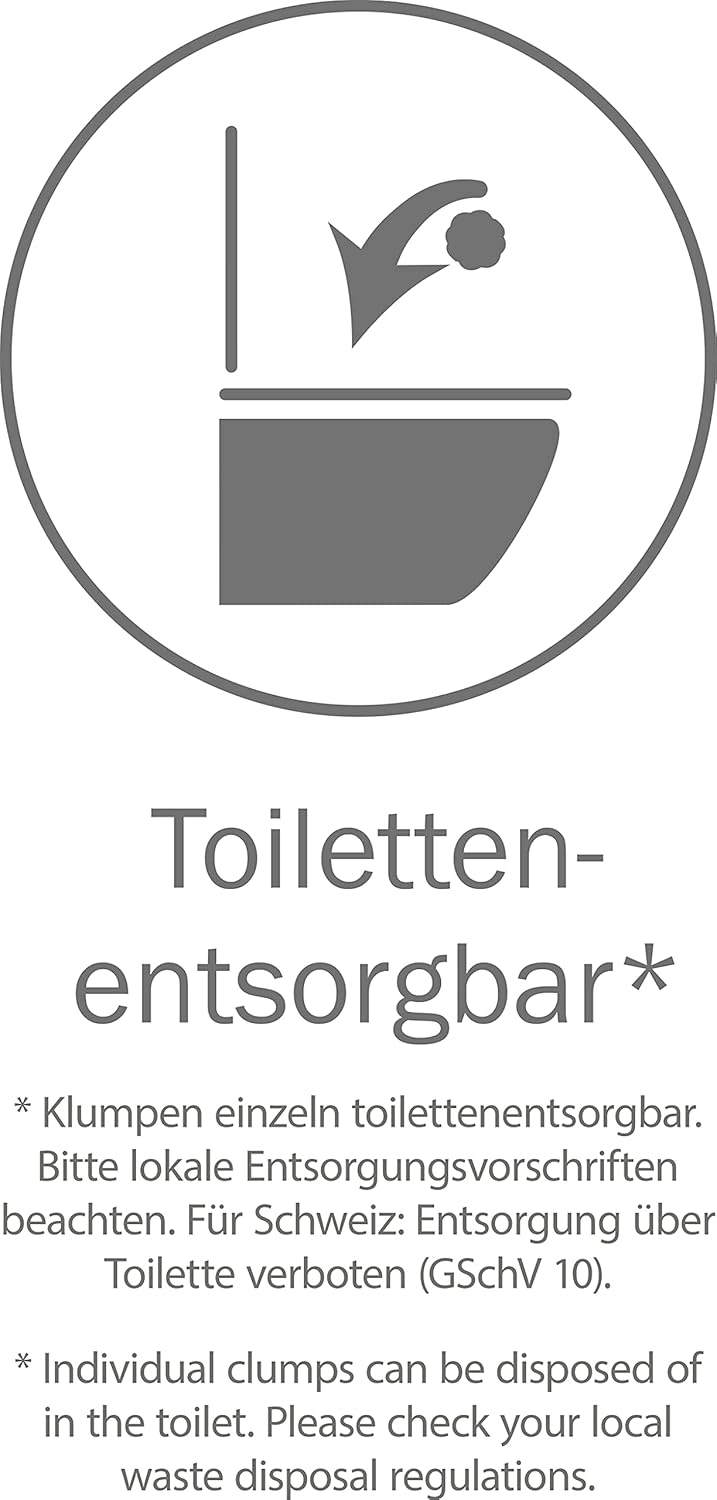 Cat’s Best Original Katzenstreu, 100% pflanzliches Katzenklumpstreu mit maximaler Saugfähigkeit – bekämpft Gerüche natürlich und aktiv, 8,6 kg/20 l (Verpackung kann variieren)