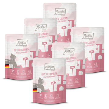 MjAMjAM - Premium Nassfutter für Katzen - saftiges Huhn an leckeren Möhrchen, 6er Pack (6 x 400 g), getreidefrei mit extra viel Fleisch