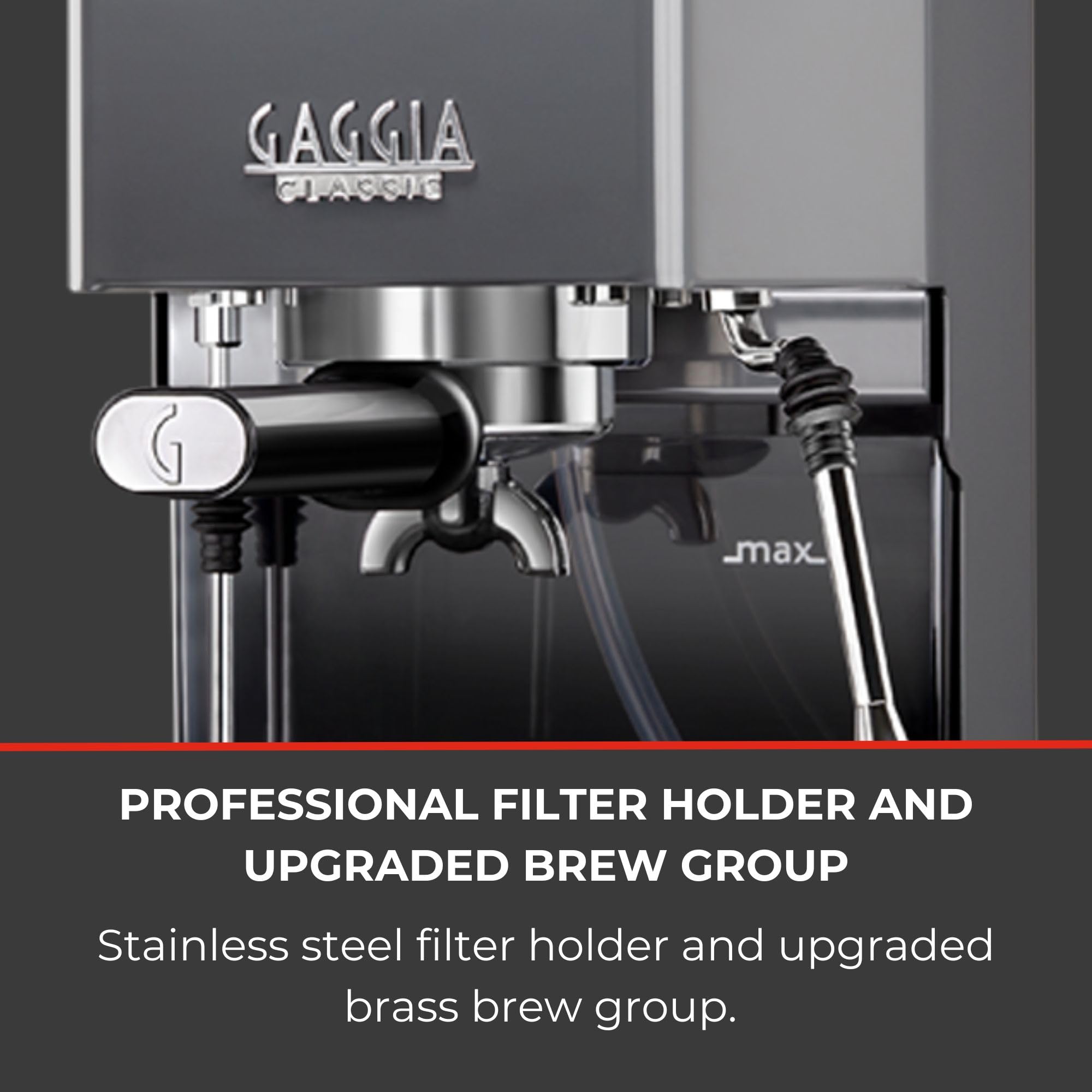 Gaggia RI9380/46 E24 Espresso Machine, Brushed Stainless Steel