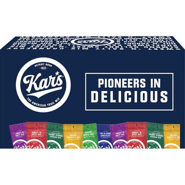 Kar’s Nuts Variety Pack Trail Mix Snacks -Yogurt Apple Nut, Mango Pineapple Mix, Sweet ‘N Spicy – Grab & Go Bags, Individual Snack Packs (Pack of 24), Gluten-Free Trail Mix Snack
