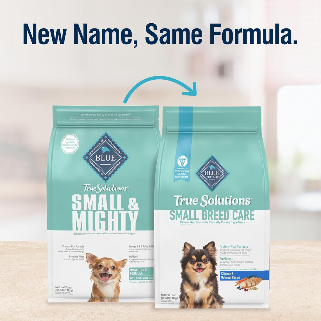 Blue Buffalo True Solutions Small Breed Care Natural Dry Dog Food for Adult Small Breed Dogs, Chicken, 11-lb. Bag