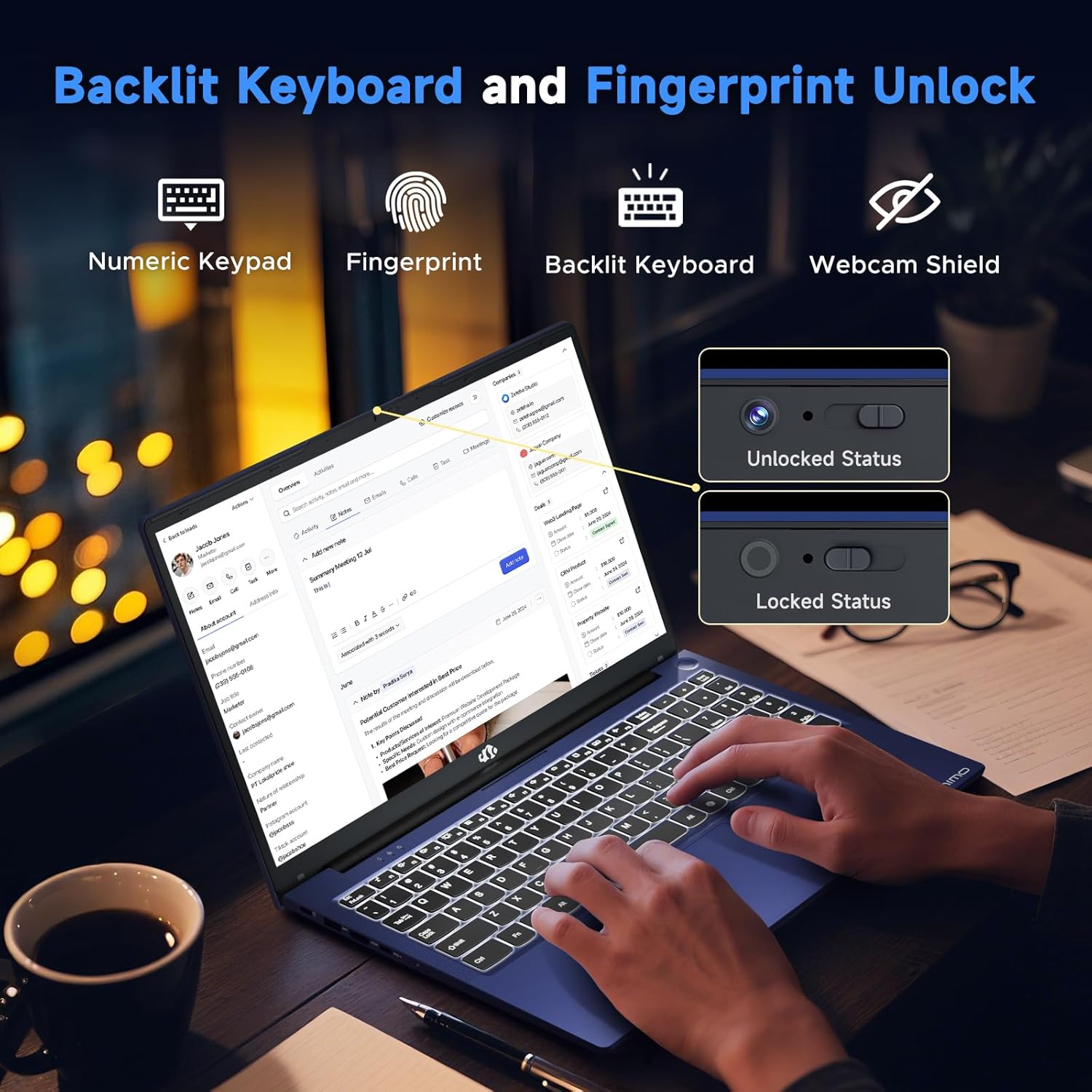 NIMO 15.6" FHD IPS Light Gaming Laptop, AMD Ryzen 7 Computer (Up to 4.75 GHz, Beat i7-12650H) with 16GB DDR5 RAM 512GB SSD Radeon 680M GPU 2-Yr Warranty 180° View Portable for Business Creator Student