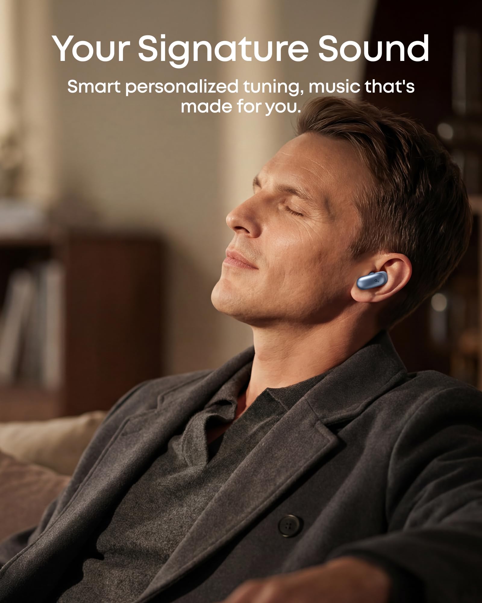 Soundcore Liberty 5 Pro,Guinness World Records-Certified Call Quality,Anker Thus™ AI Chip,Active Noise Cancelling Wireless Earbuds,Crystal-Clear Calls for Commute,Noisy Environments