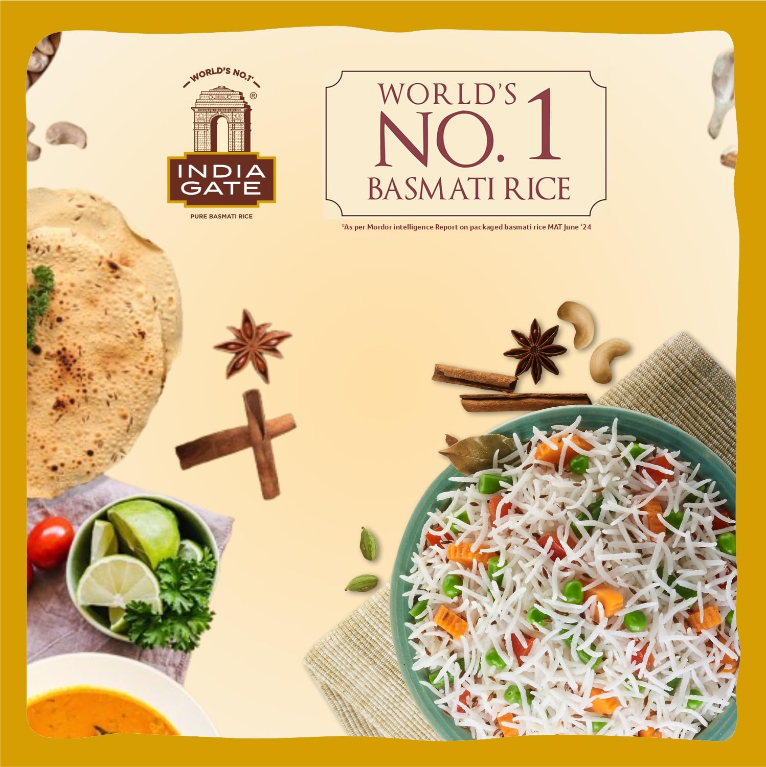 INDIA GATE Premium Basmati Reis – Feiner, aromatischer Langkornreis aus Indien, feines Langkorn (1 x 5 kg)