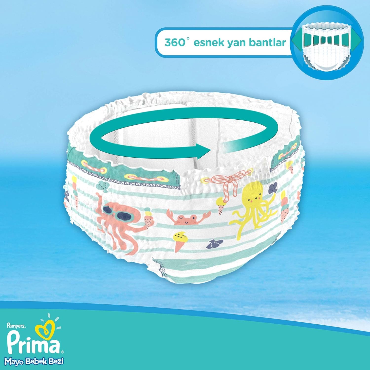 Pampers Splashers Baby Shark Limited Edition 4-5, 11, 9kg-15kg, Einweg-Schwimmwindeln, für sicheren Schutz im Wasser