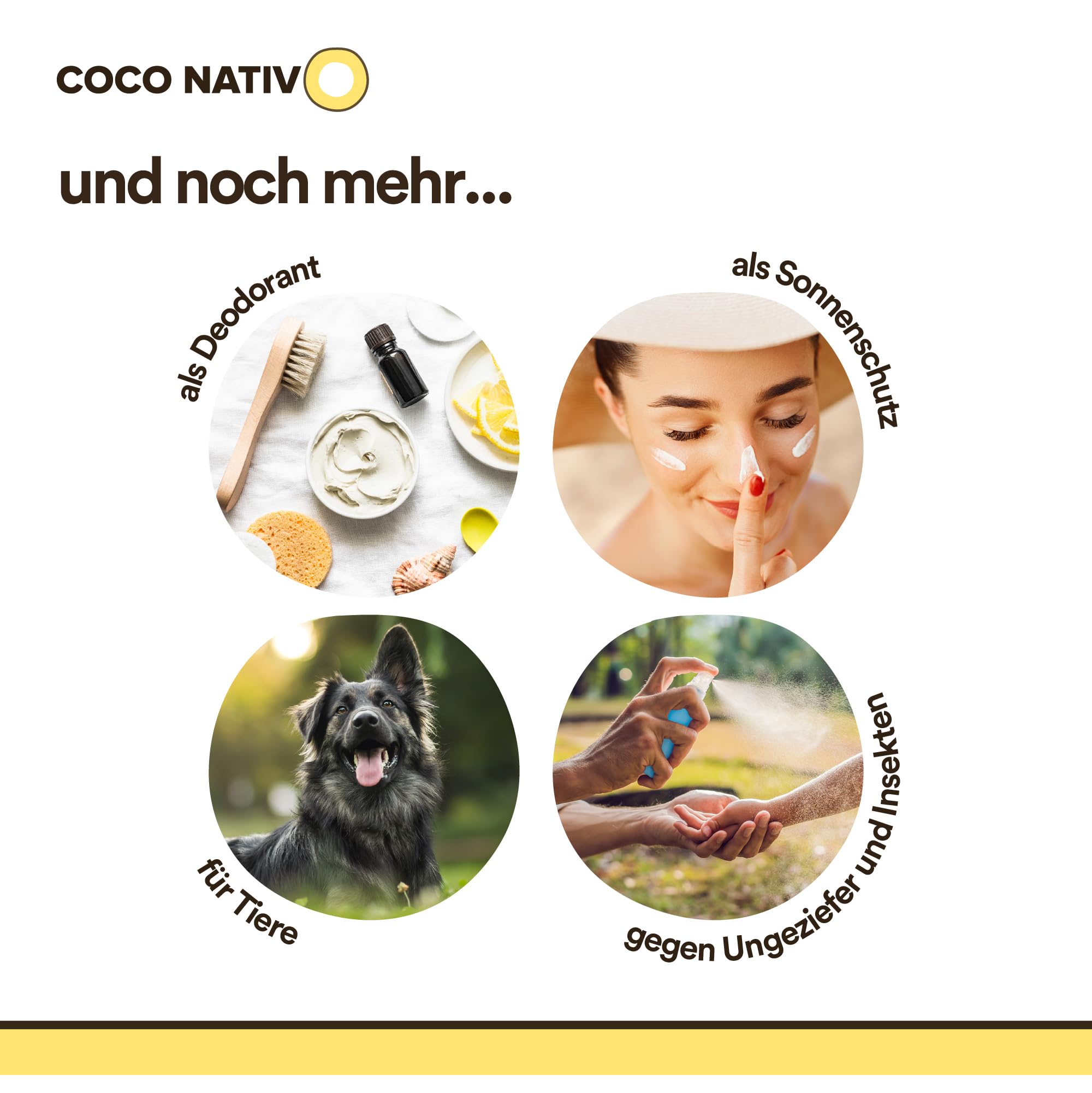 Bio Kokosöl CocoNativo - 1000mL (1L) - Bio Kokosfett, Kokosnussöl, Premium, Nativ, Kaltgepresst, Rohkostqualität, Rein (1000ml) - zum Kochen, Braten und Backen, für Haare und Haut