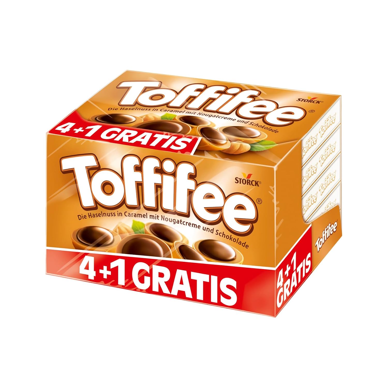 Toffifee – 1 x 125 g – Haselnuss in Karamell mit Nougatcreme und Schokolade – ideal zum gemeinsamen Naschen und Teilen