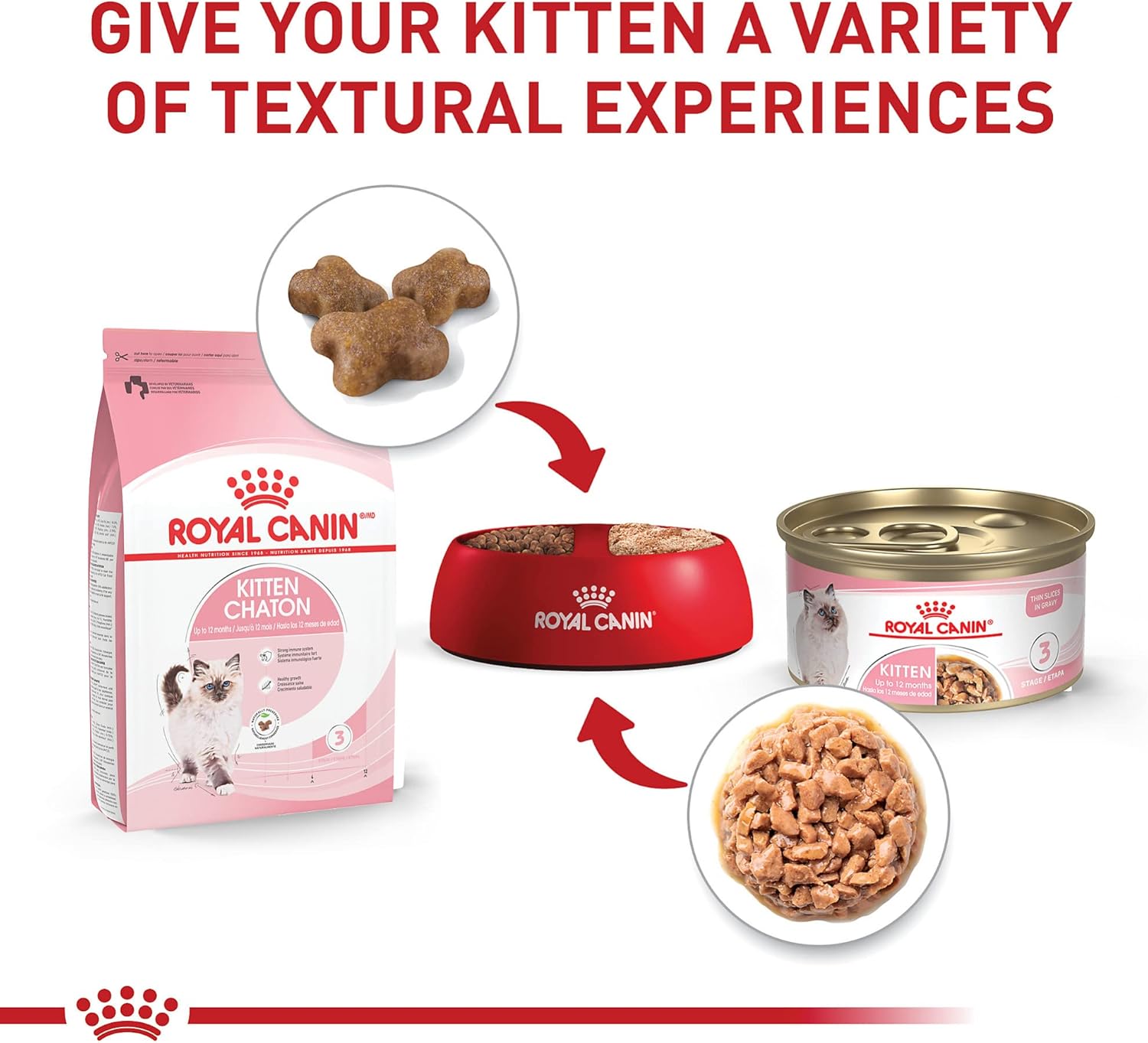 Royal Canin Feline Health Nutrition Kitten Thin Slices in Gravy Cat Food, 3 oz (Pack of 12)