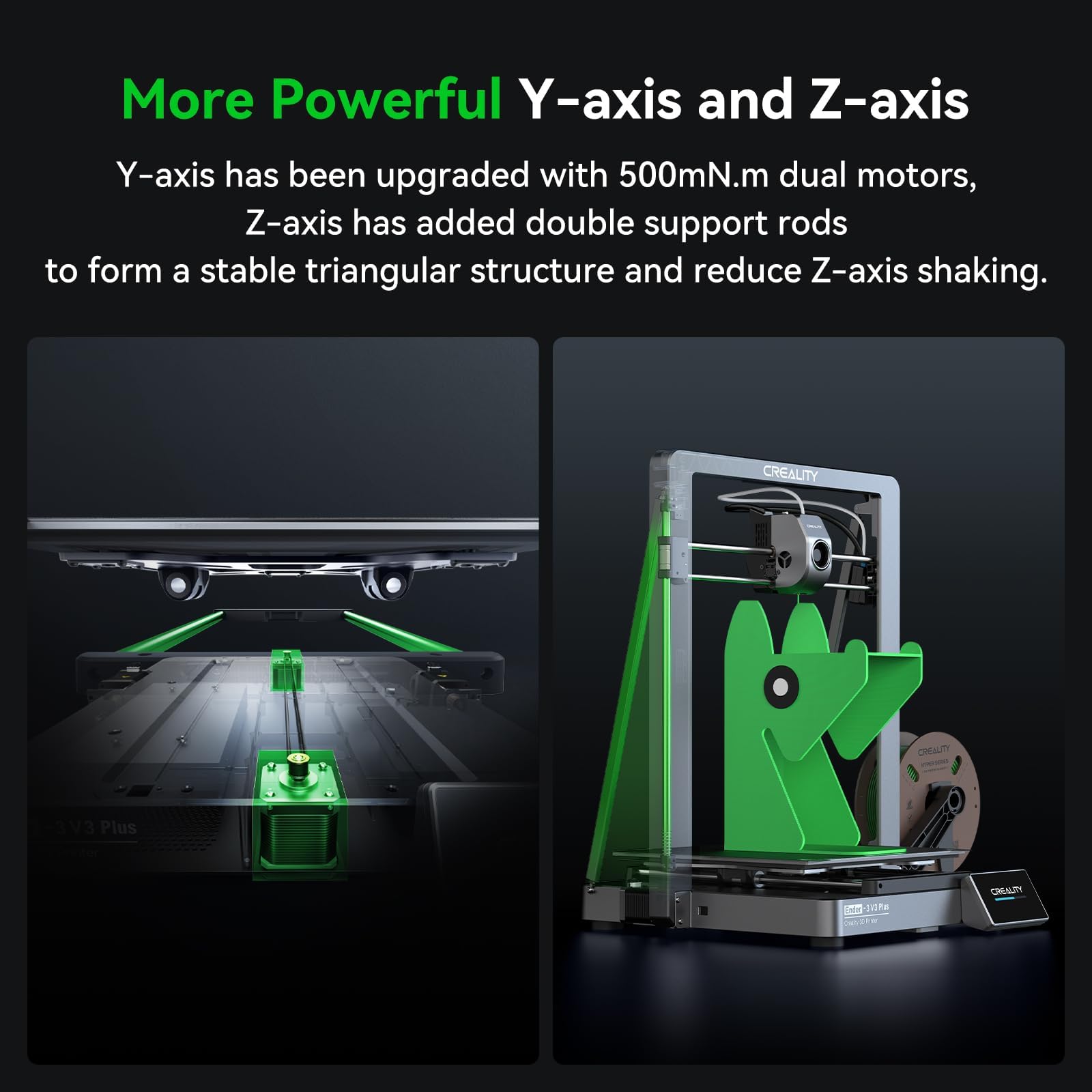 Creality Ender-3 V3 KE 3D Printer, 500 mm/s High-Speed Printing with Auto-Leveling, Sprite Direct Extruder Supports 300℃ Printing, Ultra-Smooth and Stable, 220×220×250 mm Print Volume