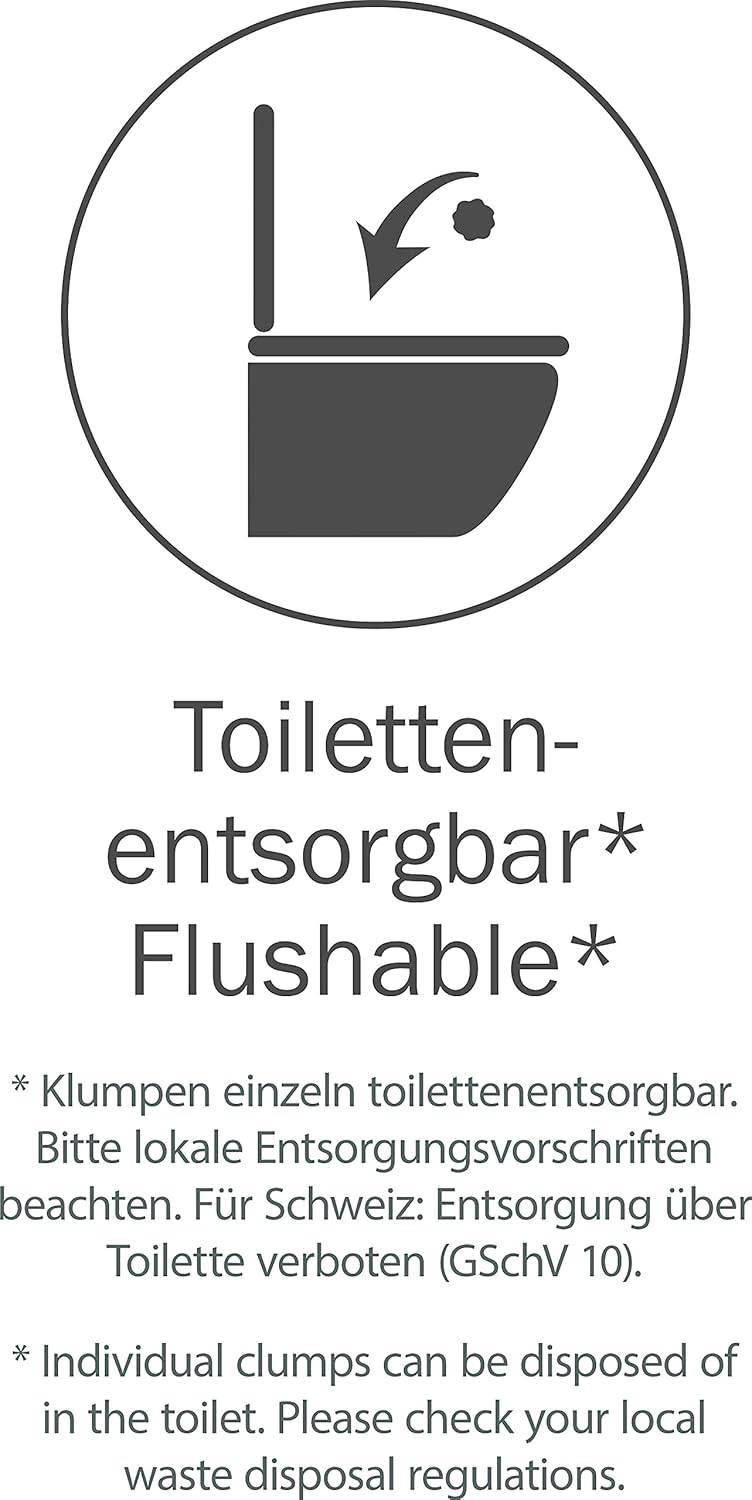 Cat’s Best Original Katzenstreu, 100% pflanzliches Katzenklumpstreu mit maximaler Saugfähigkeit – bekämpft Gerüche natürlich und aktiv, 8,6 kg/20 l (Verpackung kann variieren)