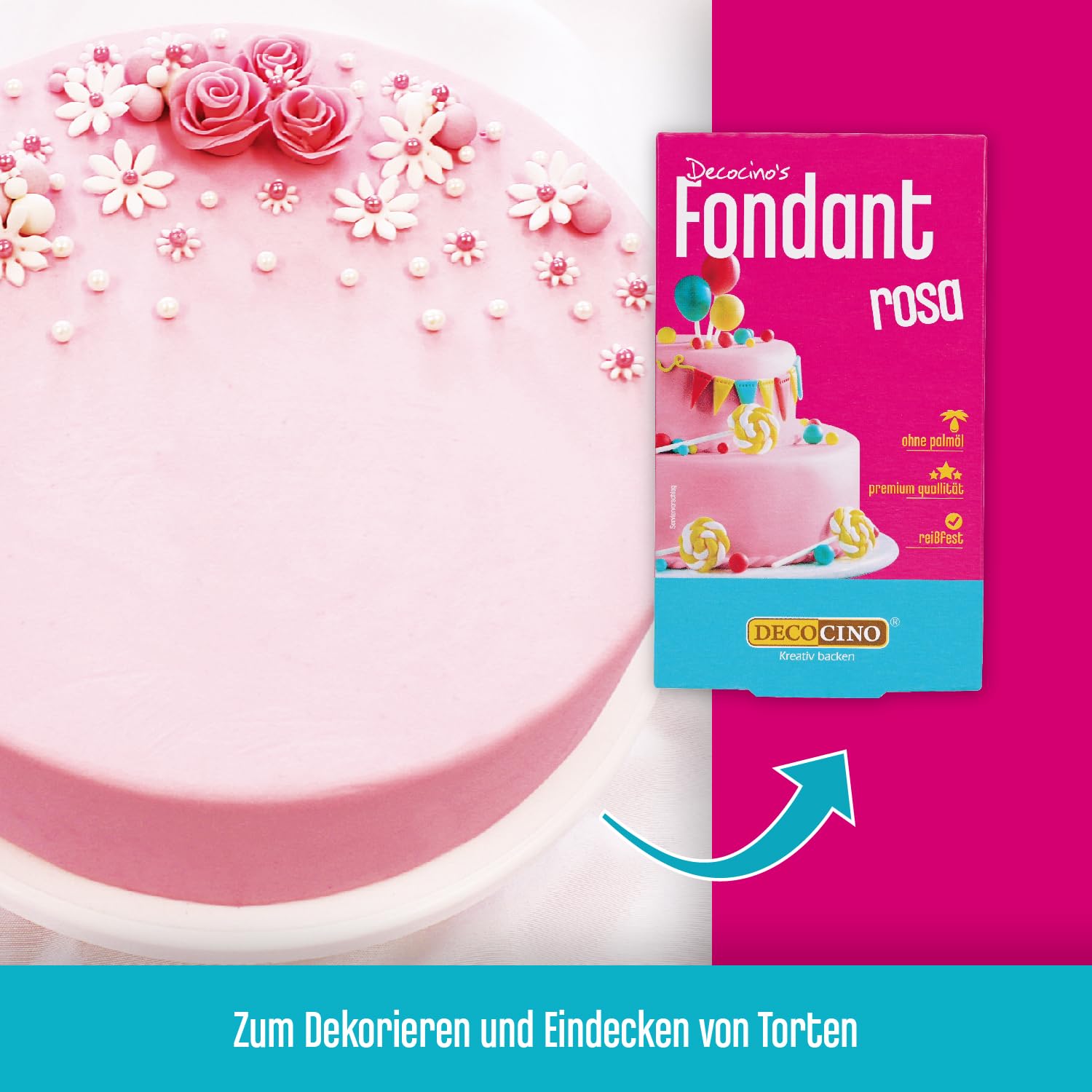 Decocino Fondant, Weiss, 250 g (1er Pack)